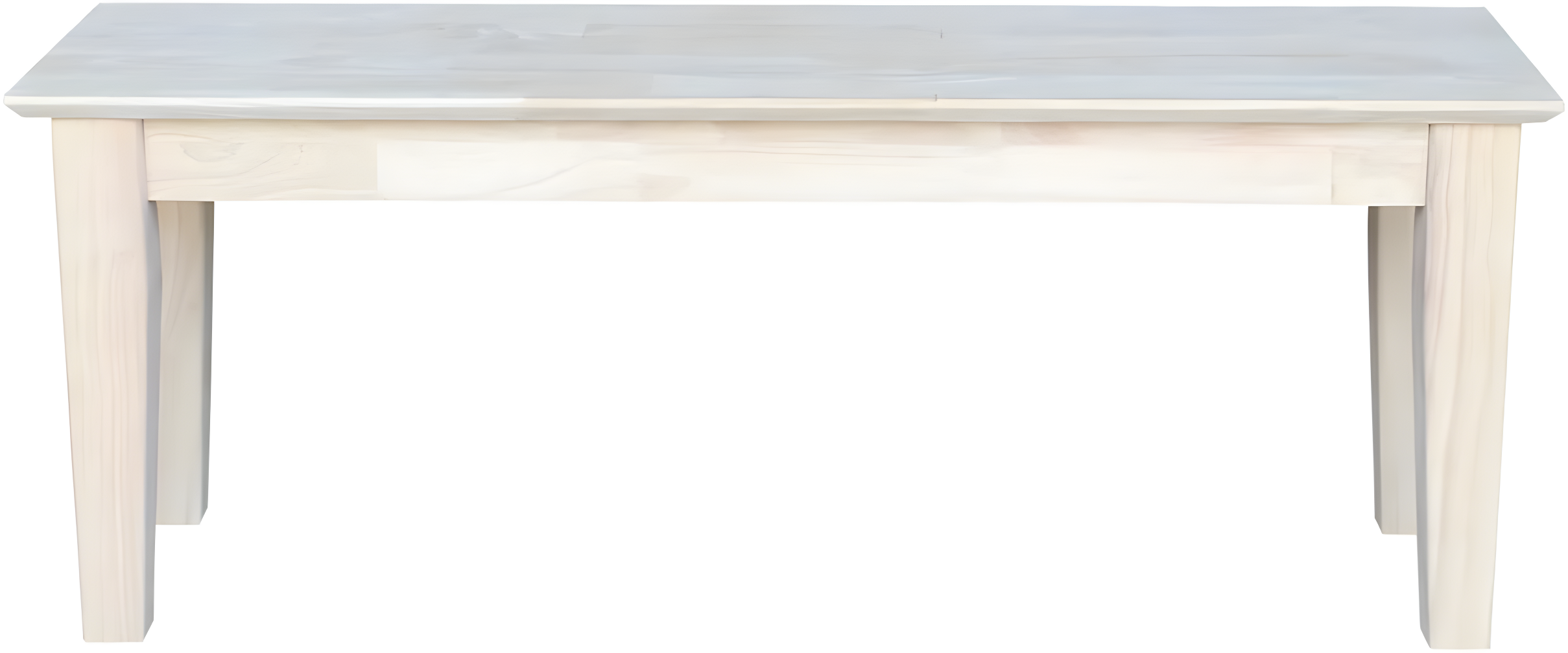 Farmhouse Bench - Unfinished - International Concepts: Hardwood Rectangular Seat for Dining & Bedroom, Seats 2