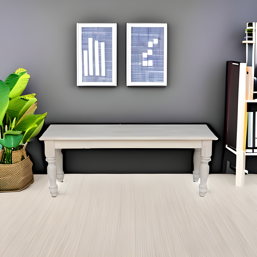 Farmhouse Bench - Unfinished - International Concepts: Hardwood Rectangular Seat for Dining & Bedroom, Seats 2
