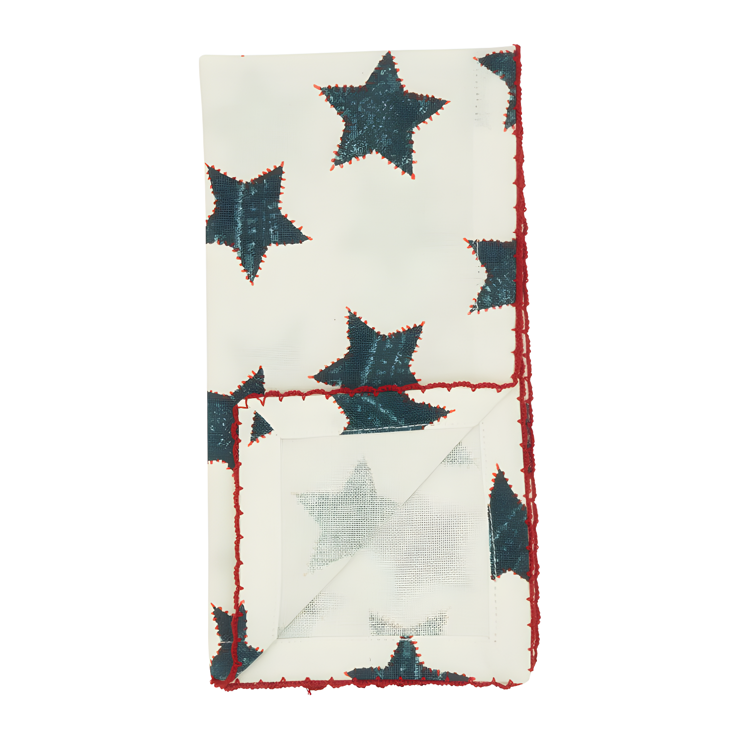 Saro 100% Cotton Geometric Square Napkin (Set of 4)