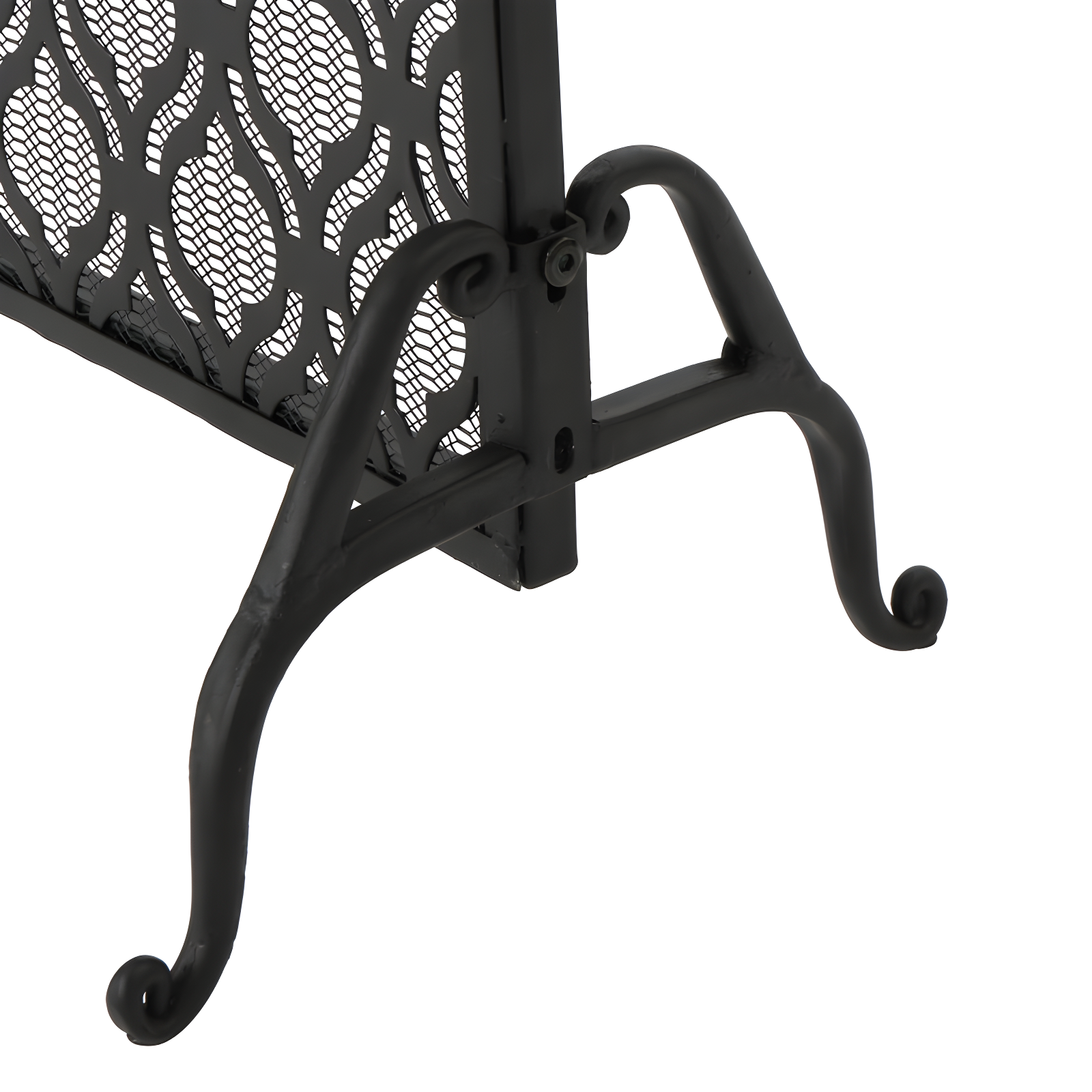 Fleur De Lis Living Tennison 1 Panel Iron Fireplace Screen