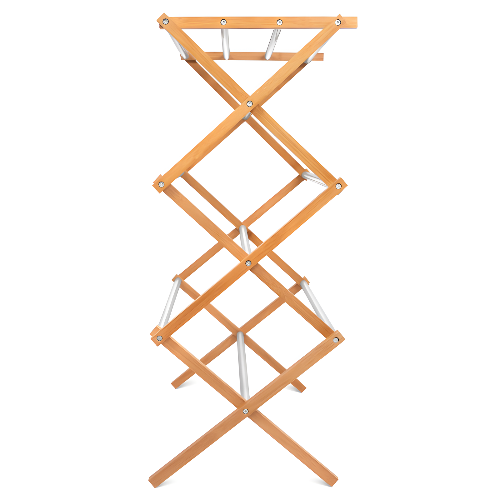 Bamboo Foldable Accordion Drying Rack