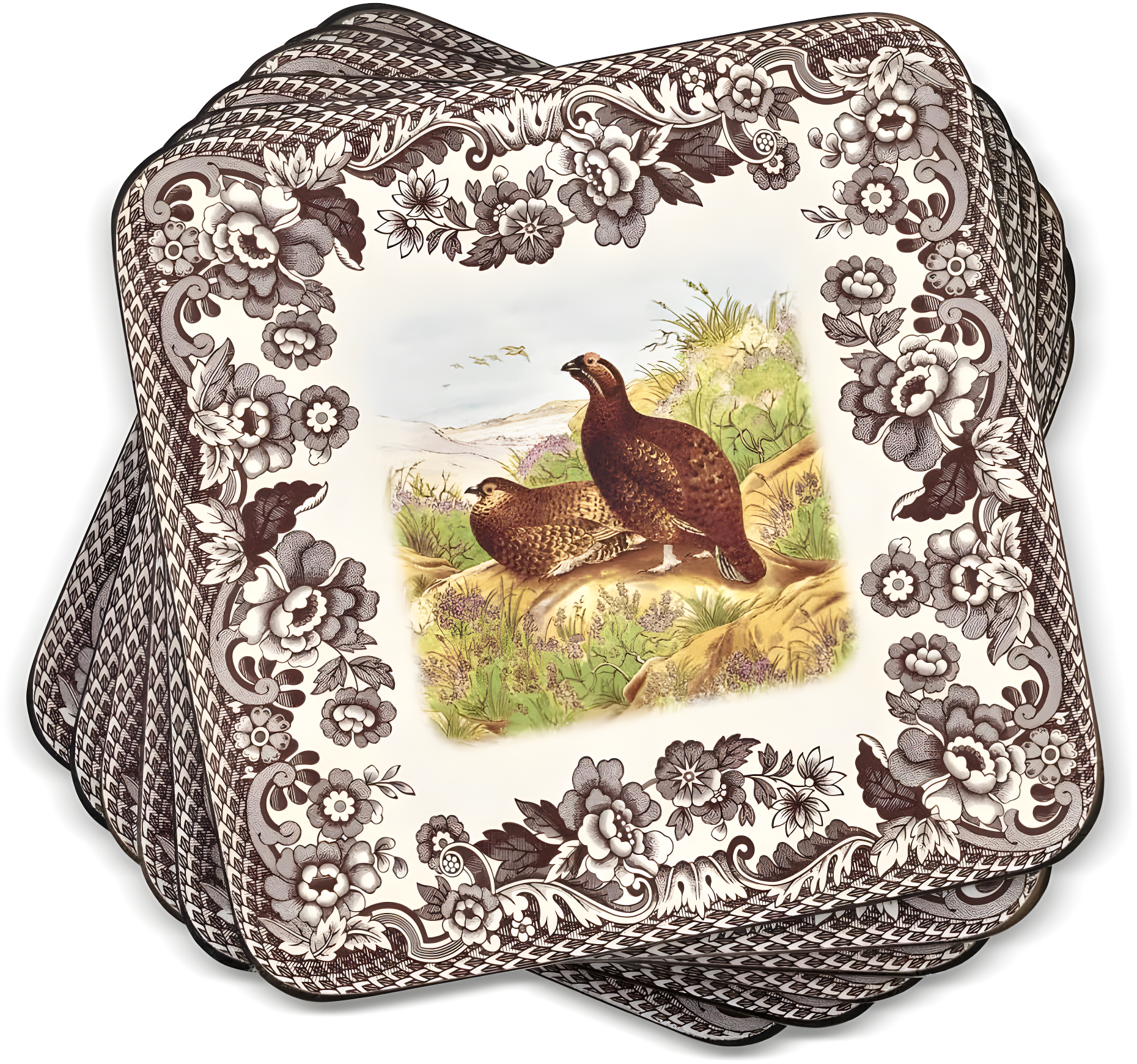 Pimpernel Woodland Coasters 4"X 4" (Set of 6)