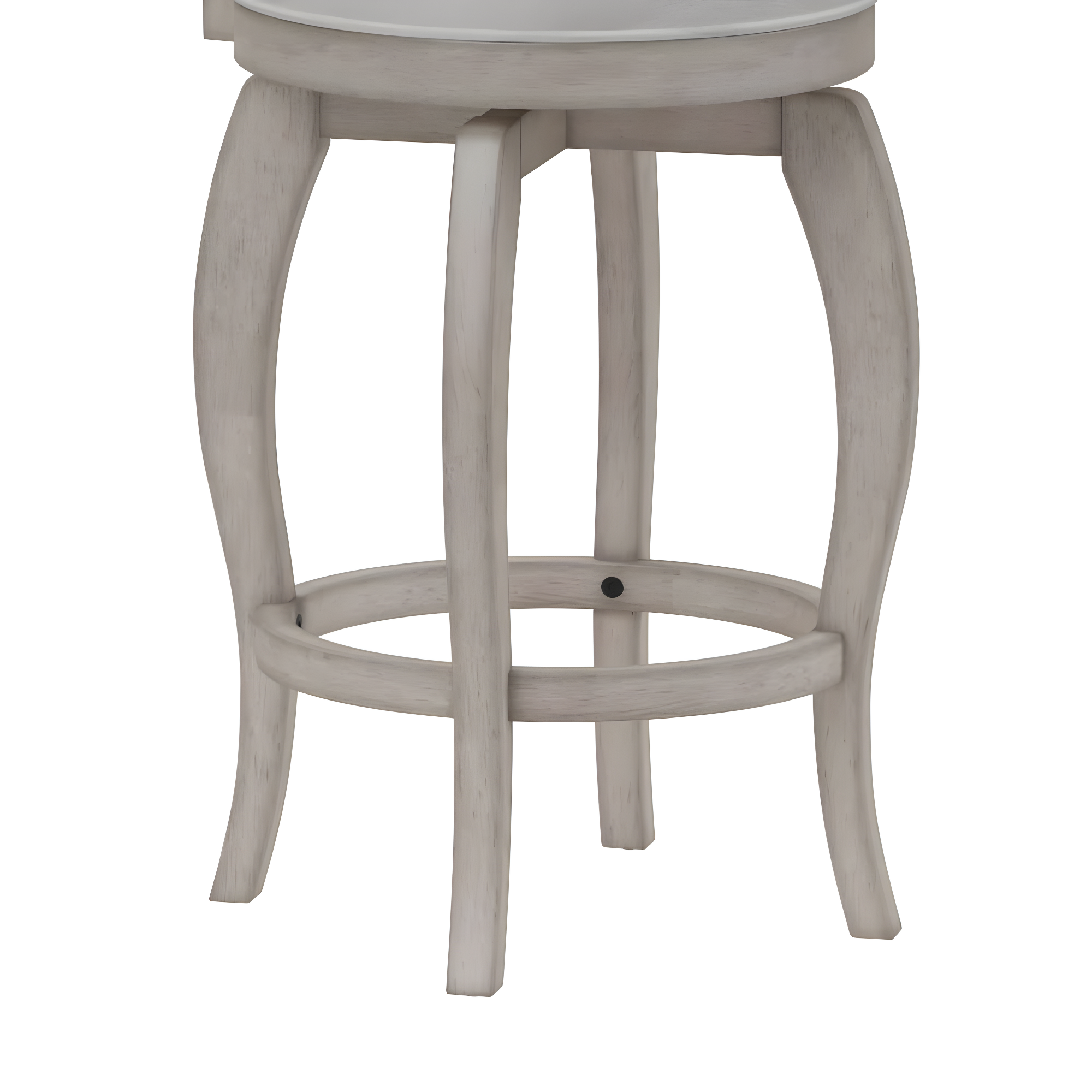 Hillsdale Furniture Ellendale X-Back Wood Padded Swivel Counter Height Stool, Aged Gray