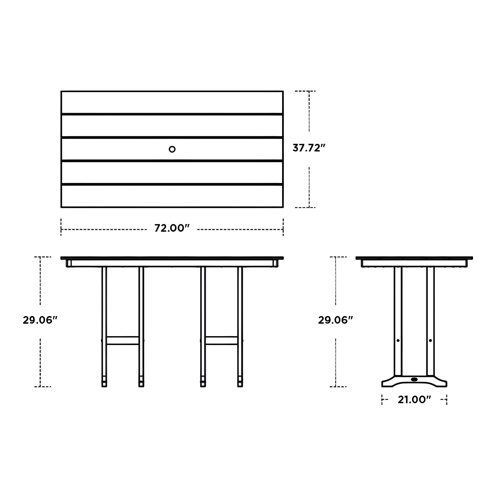 Oxford 7-Piece Farmhouse Dining Set