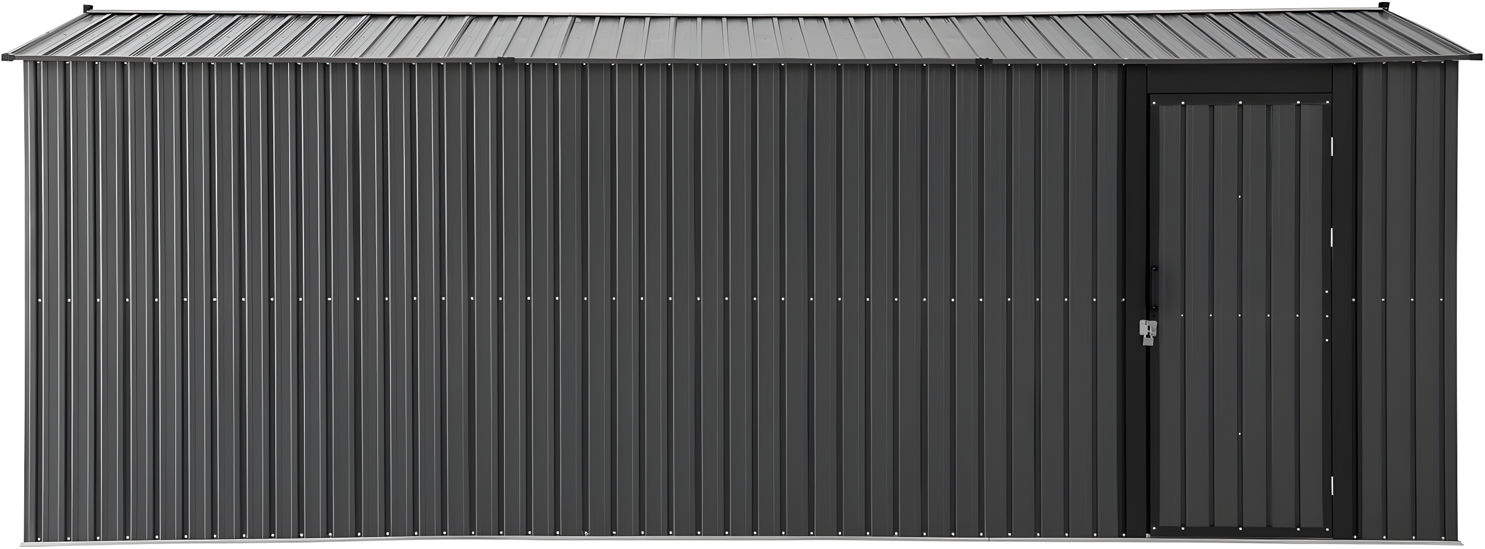 Sunjoy Sunjoy Outdoor Storage Shed 10 x 20 ft. Carport, Patio Metal Utility Large Storage Shed Garage with 2 Doors and 4 Vents, for Car, Truck, Bike, Garbage Can, Tool, Lawnmower