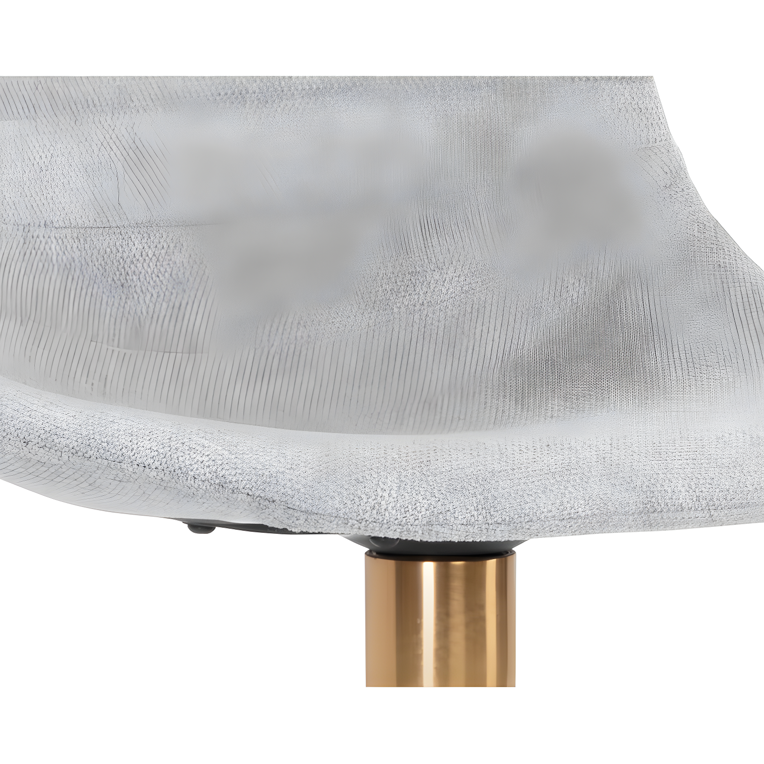 Belfast Koala Grey Gold-Base Swivel 26" Bar Stool