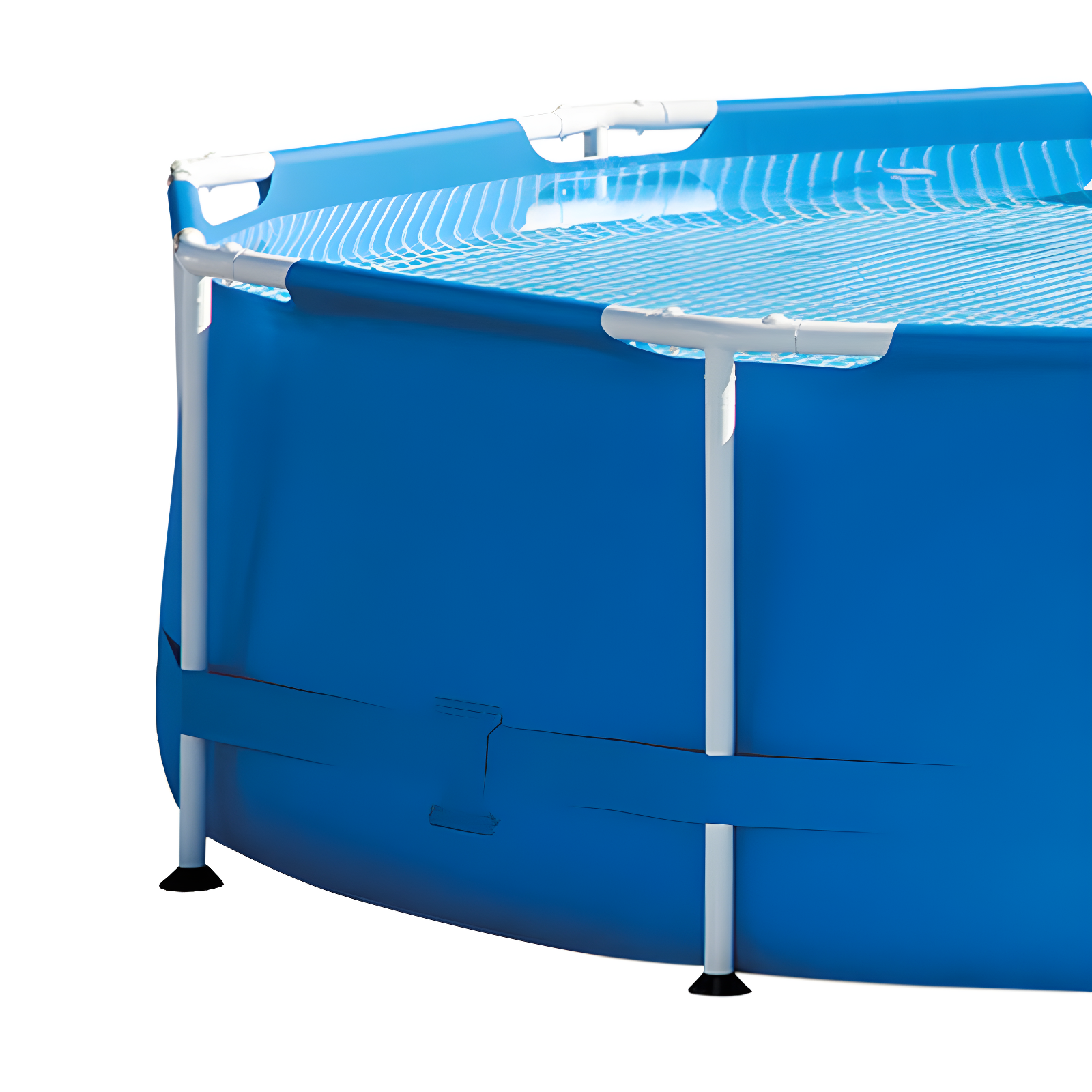 Intex Intex Round Metal Frame Outdoor Backyard Above Ground Swimming Pool
