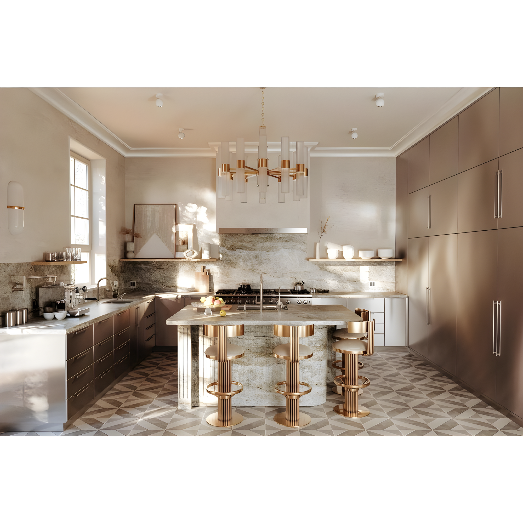 Rohl Eclissi™ Pull-Down Bar/Food Prep Kitchen Faucet with C-Spout and Handle EC65D1MB+EC81IWMB