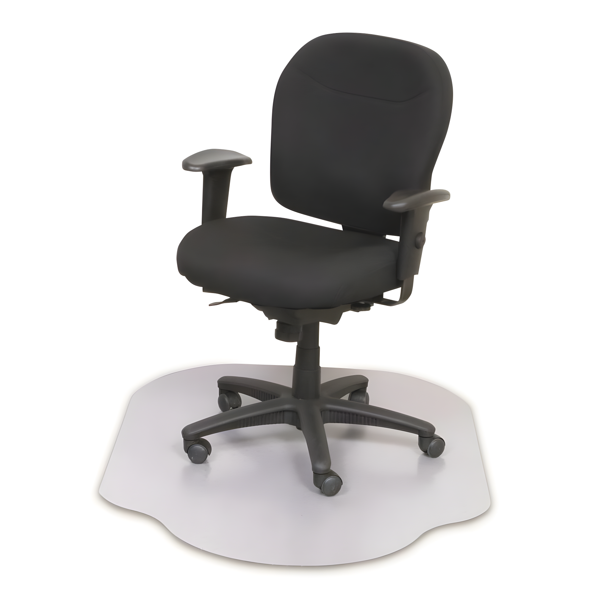 Evolve 36-in x 48-in Clear PVC Indoor Chair Mat