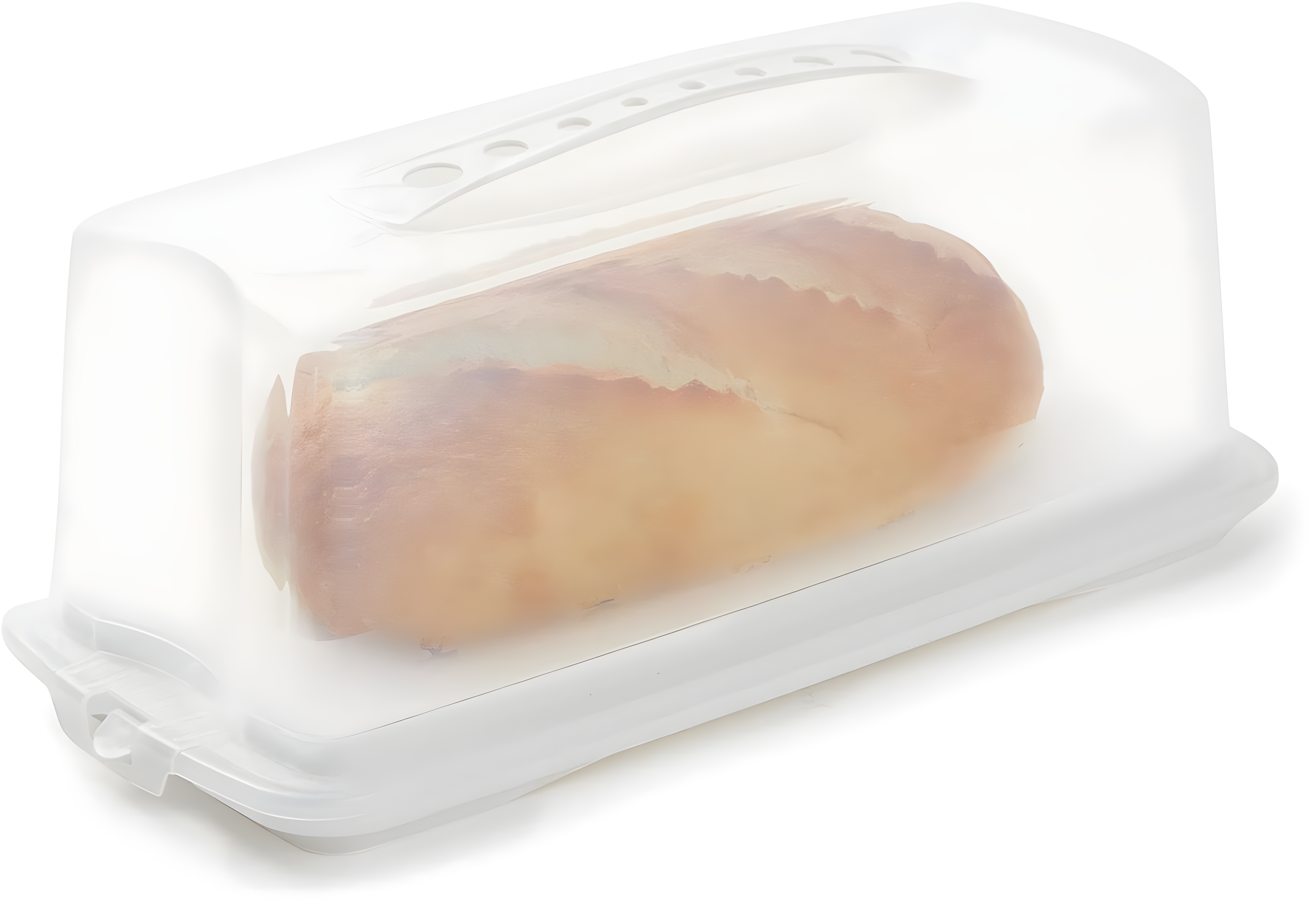 Juvale Plastic Bread Box Container with Lid and Handle, Storage Container for Kitchen (14.5 x 5.75 x 6.25 In)