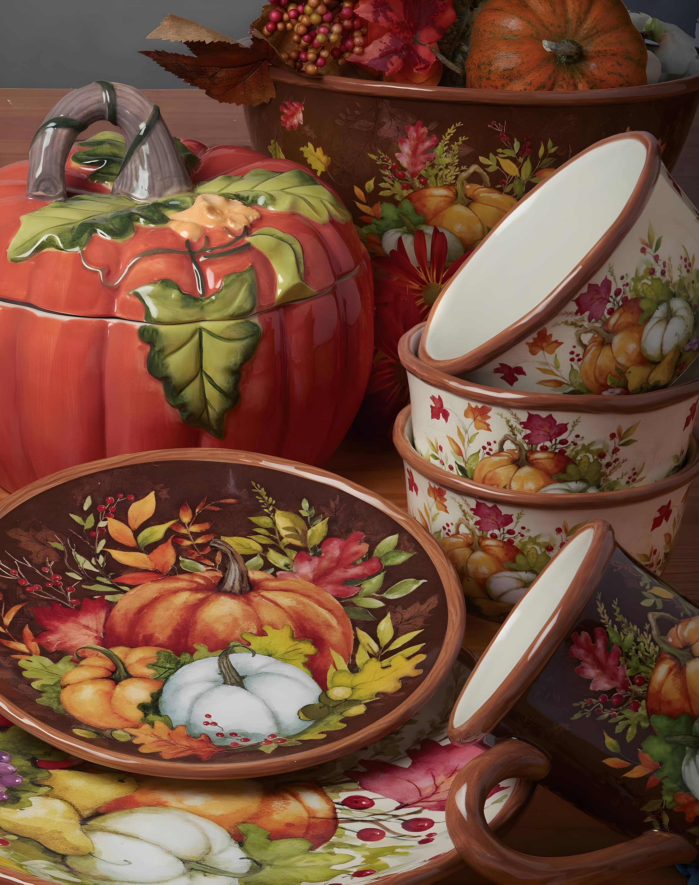 Certified International 9'' Earthenware Salad Or Dessert Plate , Set of 4