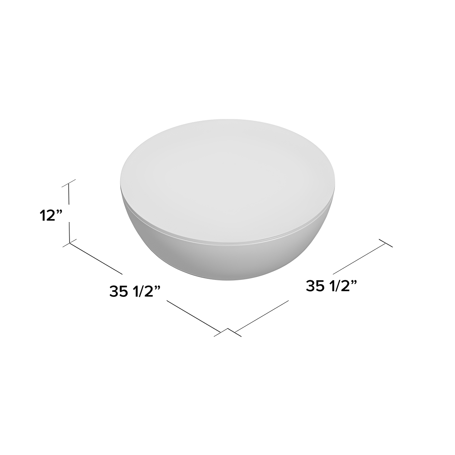Teasdale Solid Wood Single Drum Coffee Table