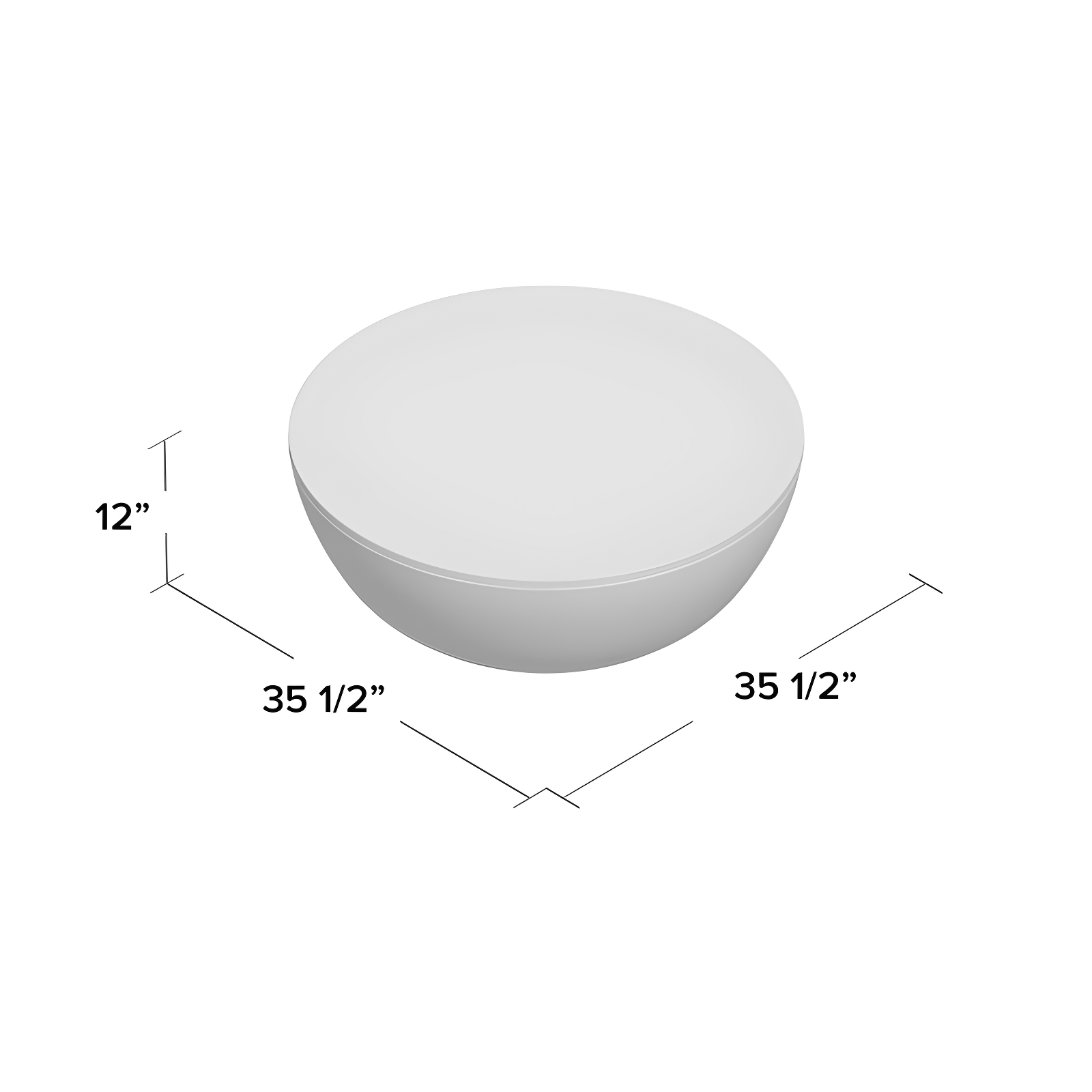 Teasdale Solid Wood Single Drum Coffee Table