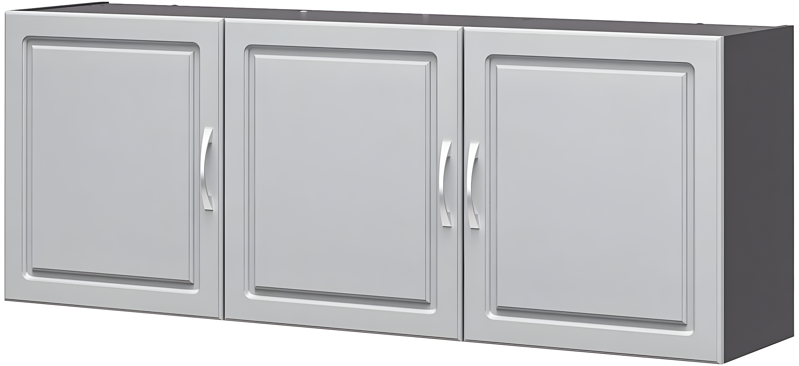 Kendall 54" Wall Cabinet, Graphite Gray/Light Gray