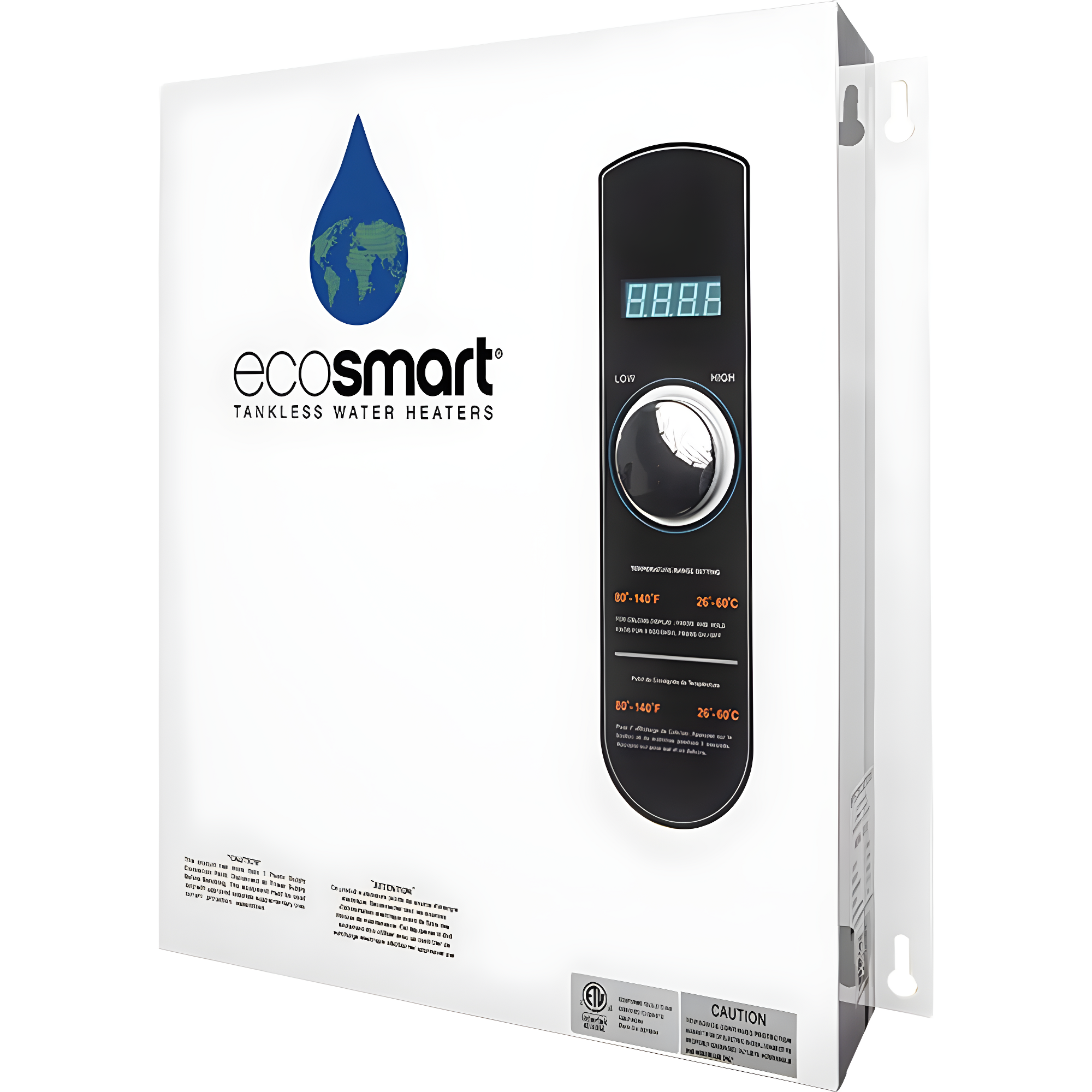 Ecosmart ECO 24 24 KW at 240-Volt Electric Tankless Water Heater with Patented Self Modulating Technology, 17 x 17 x 3.5