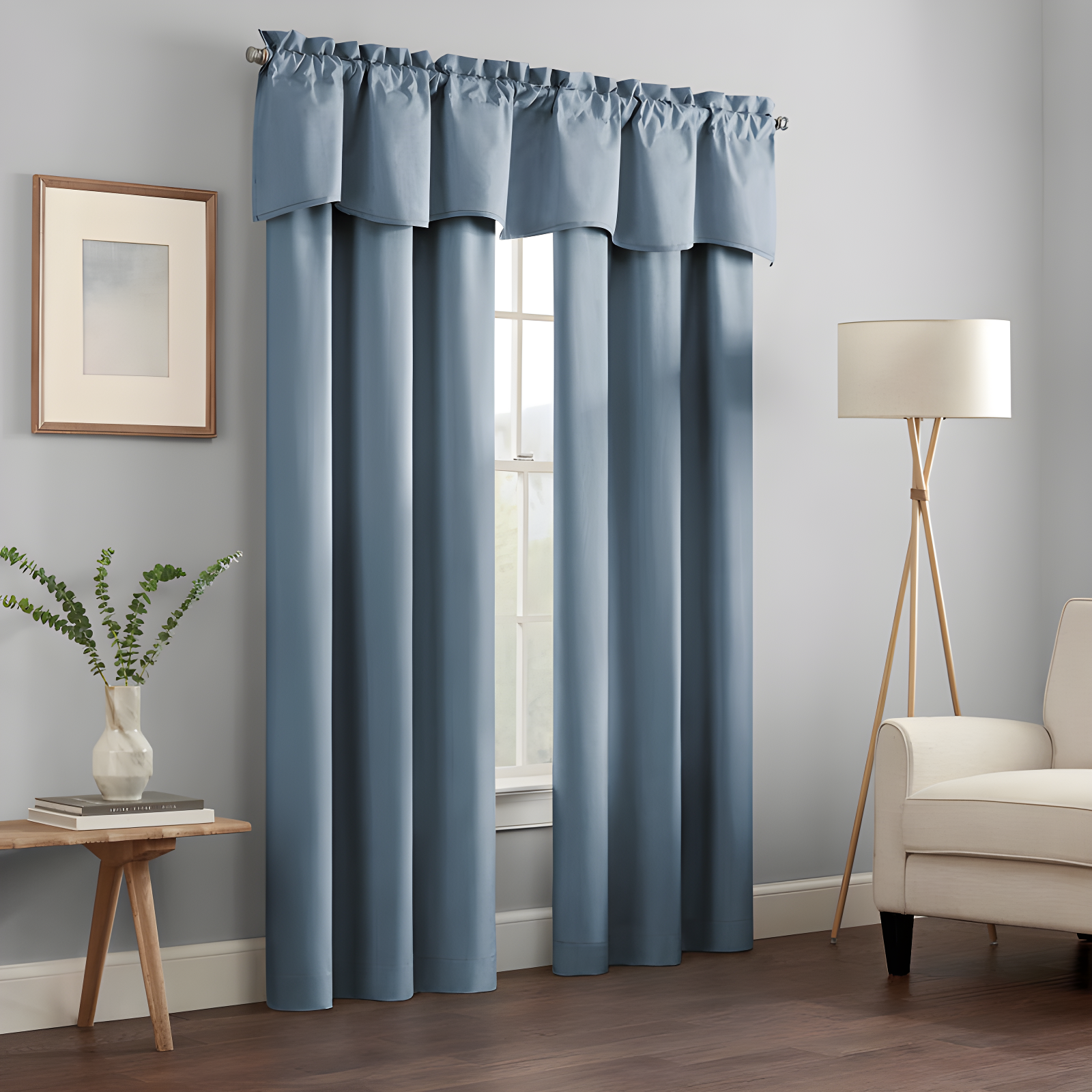 Eclipse Kendall Scalloped 42'' W Window Valance