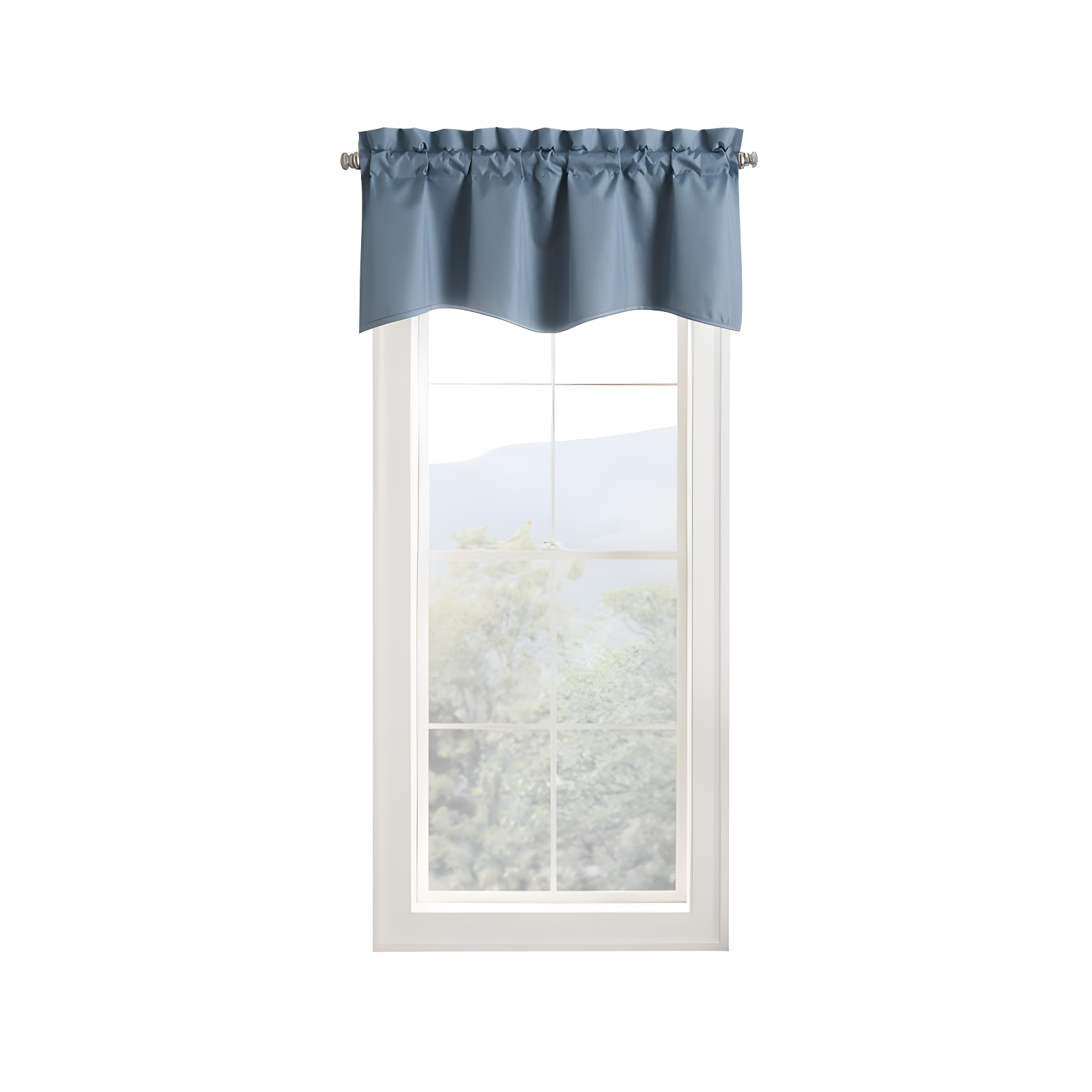Eclipse Kendall Scalloped 42'' W Window Valance