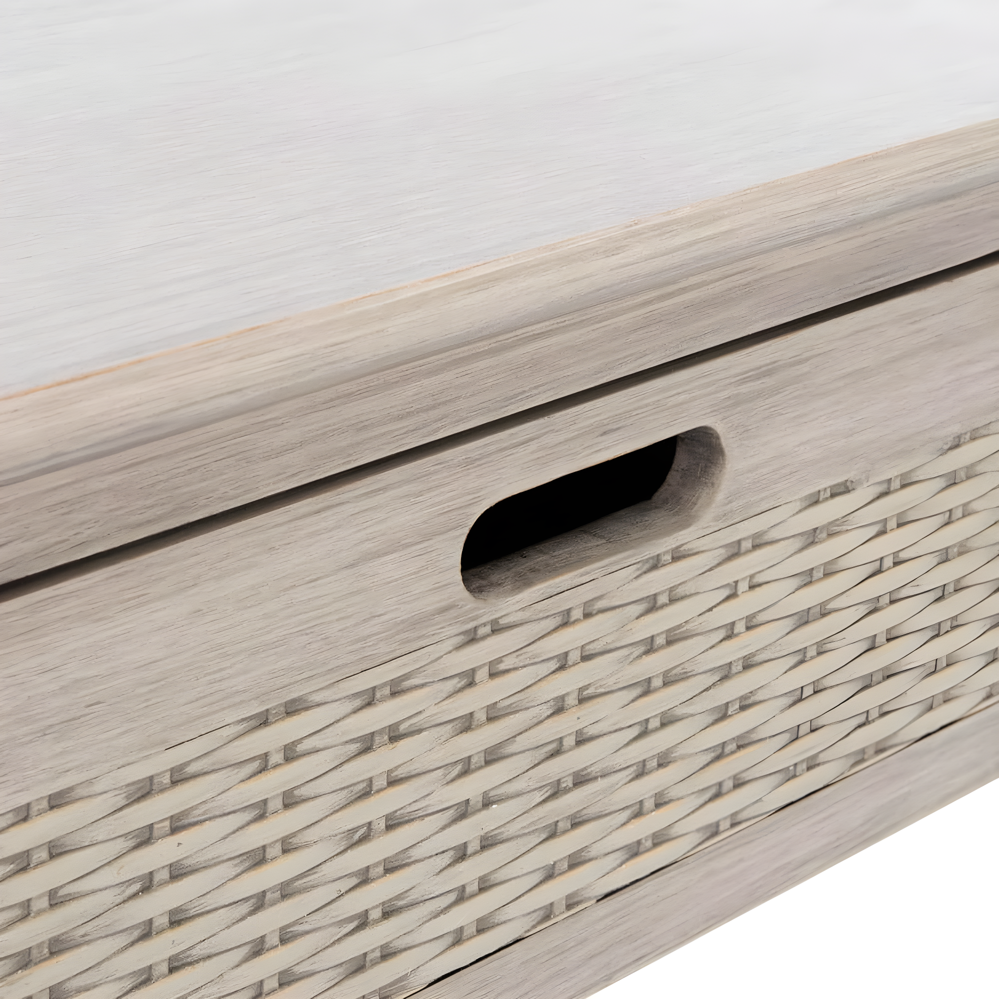 Landers 3 Drawer Console Table - Greige - Safavieh