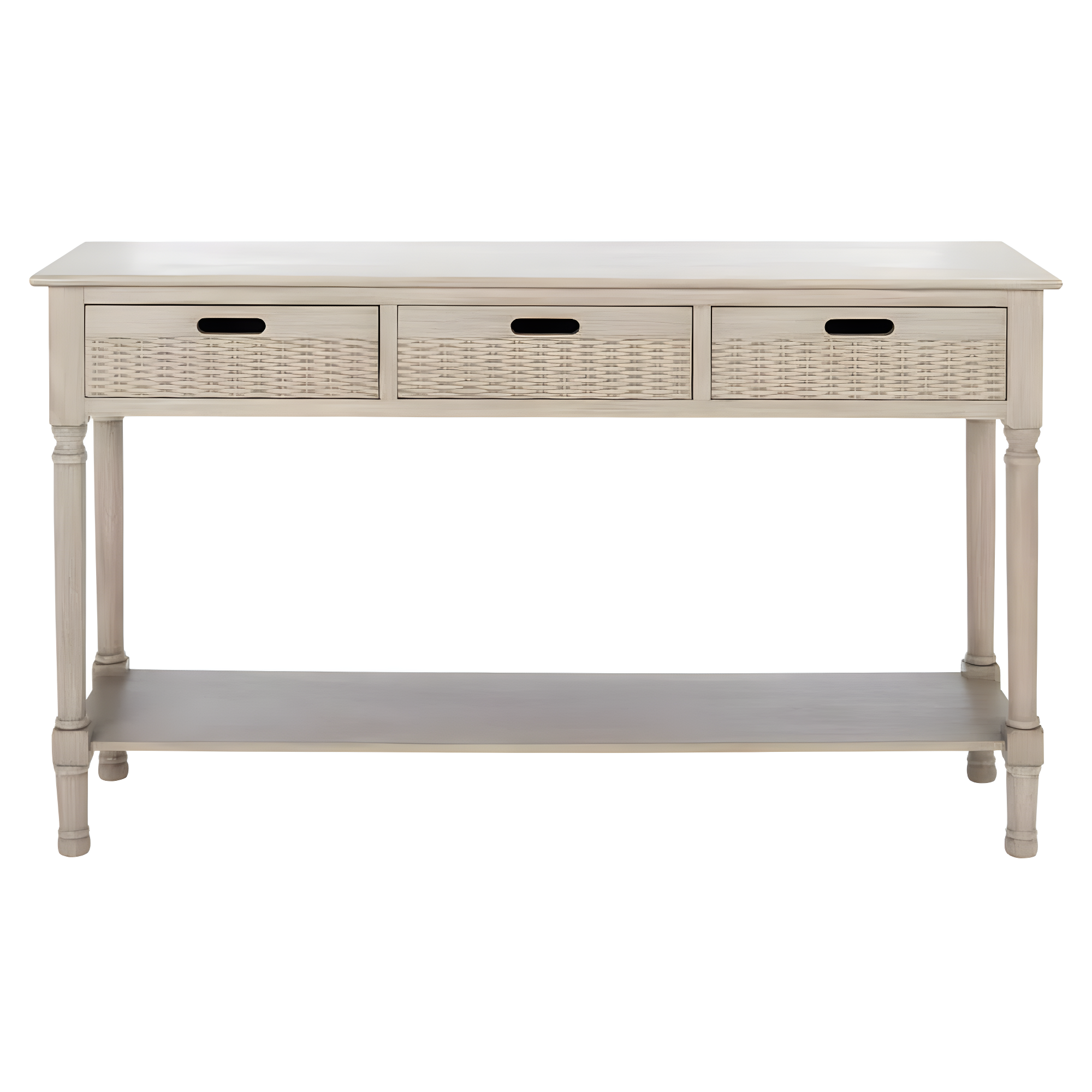 Landers 3 Drawer Console Table - Greige - Safavieh