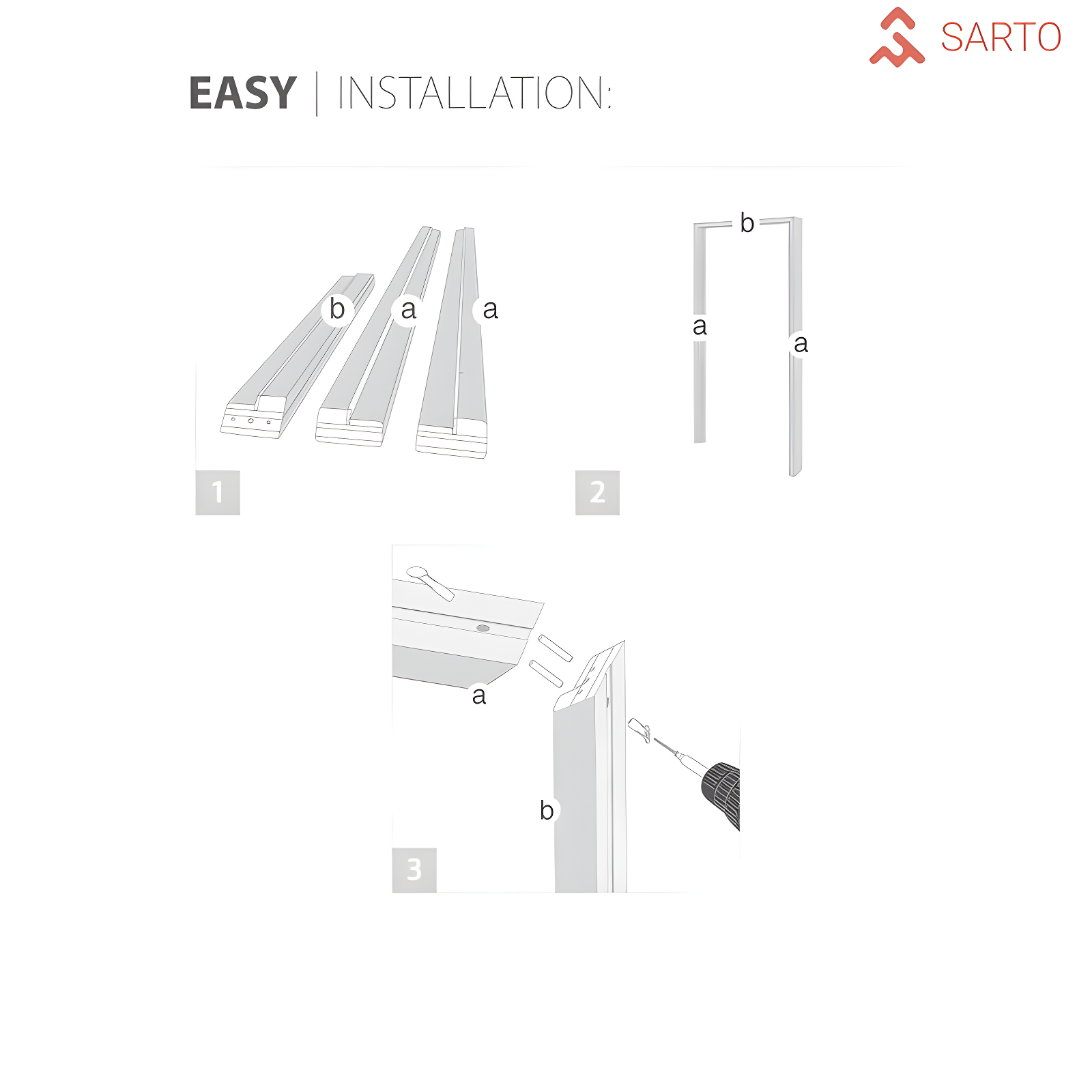 SARTODOORS Quadro Frosted Glass French Doors