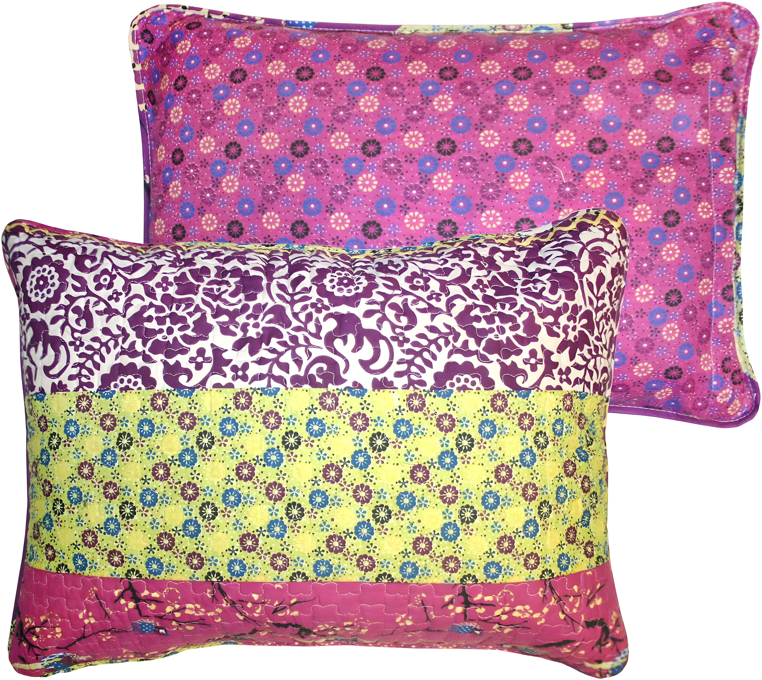 3pc King Royal Empire Quilt Set Plum - Lush Décor: Reversible Bedspread, OEKO-TEX Certified