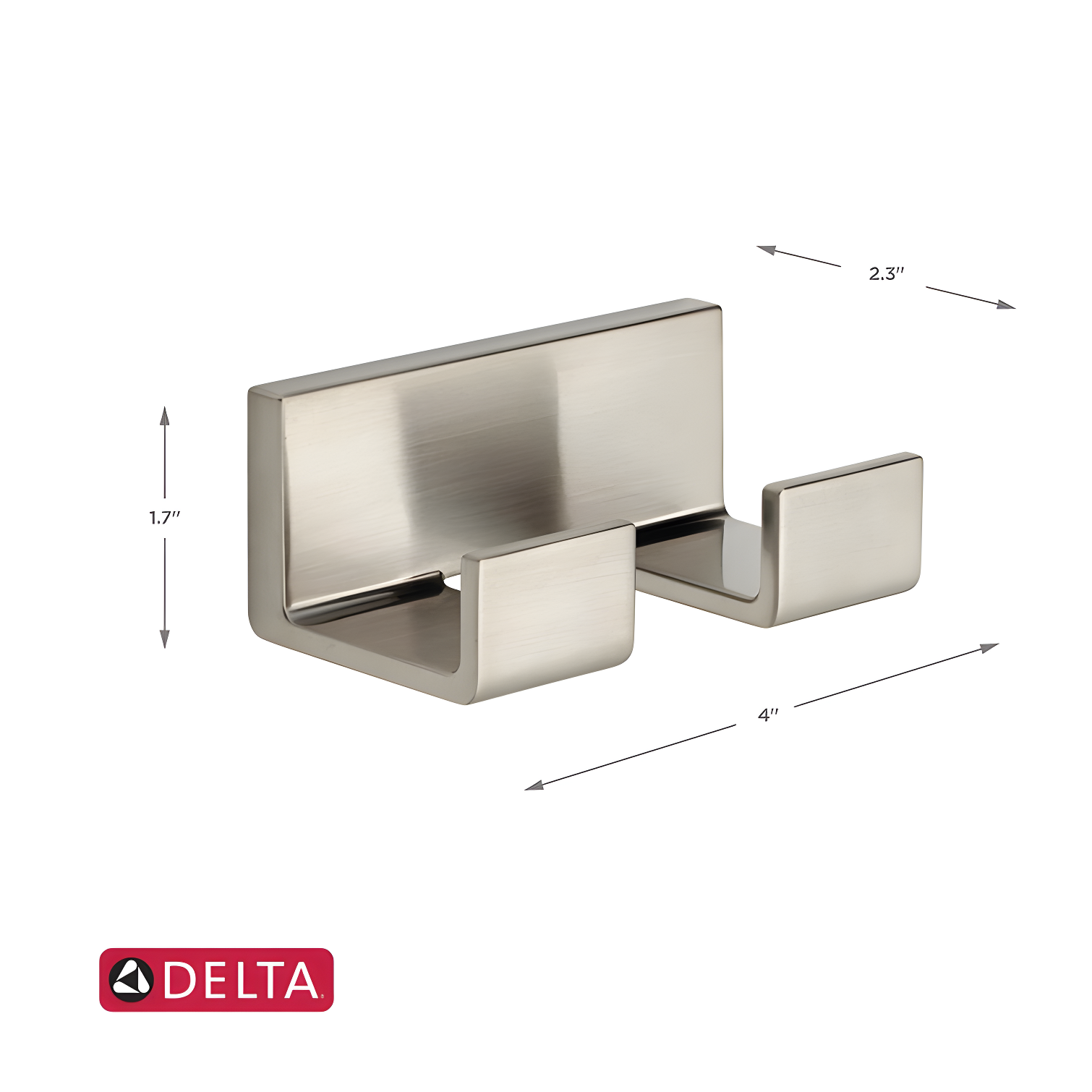 Vero Double Towel Hook Bath Hardware Accessory