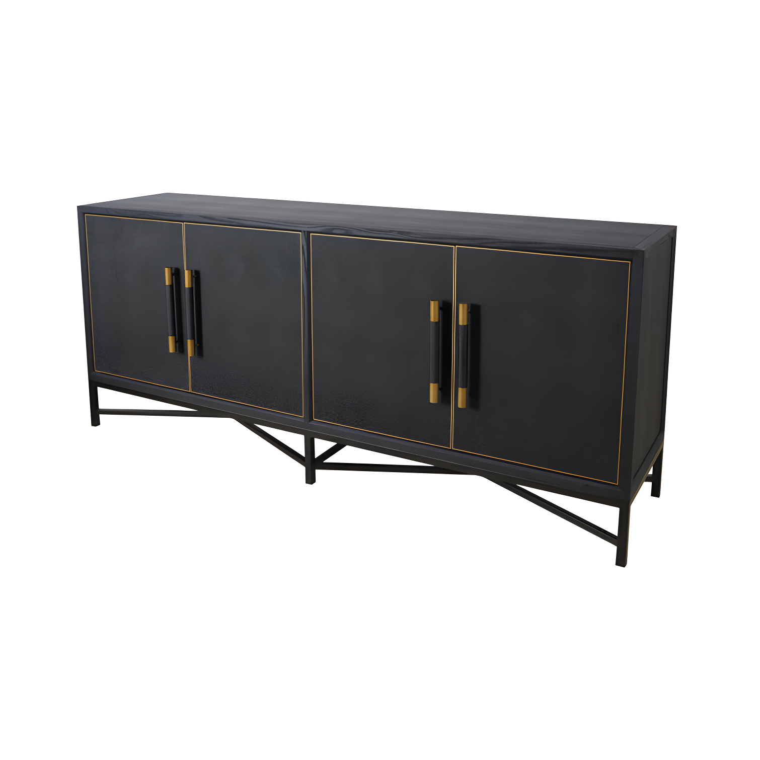 Meera 76" Wide Wood Sideboard