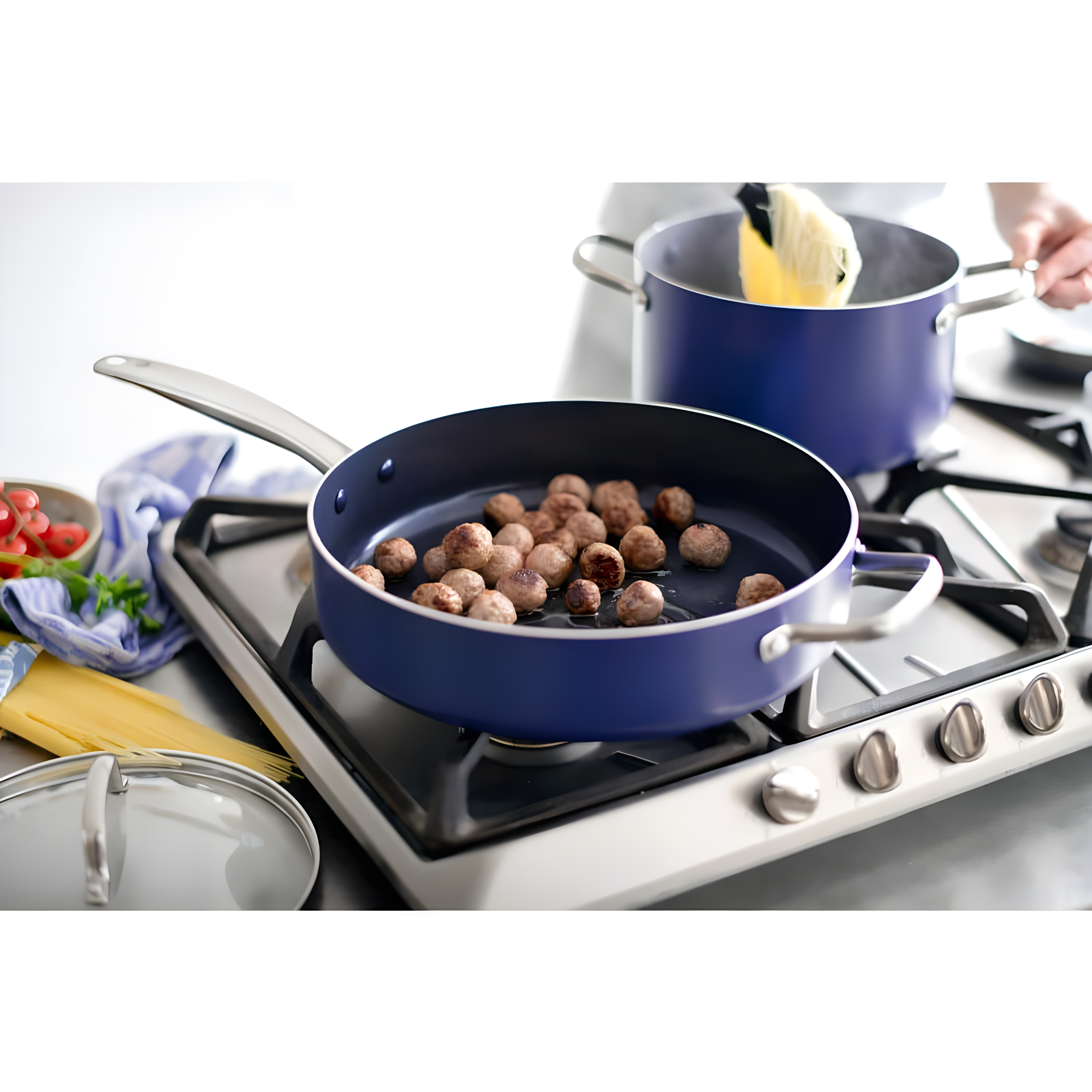 Blue Diamond Blue Diamond 5 qt. Non-Stick Saute Pan with Lid