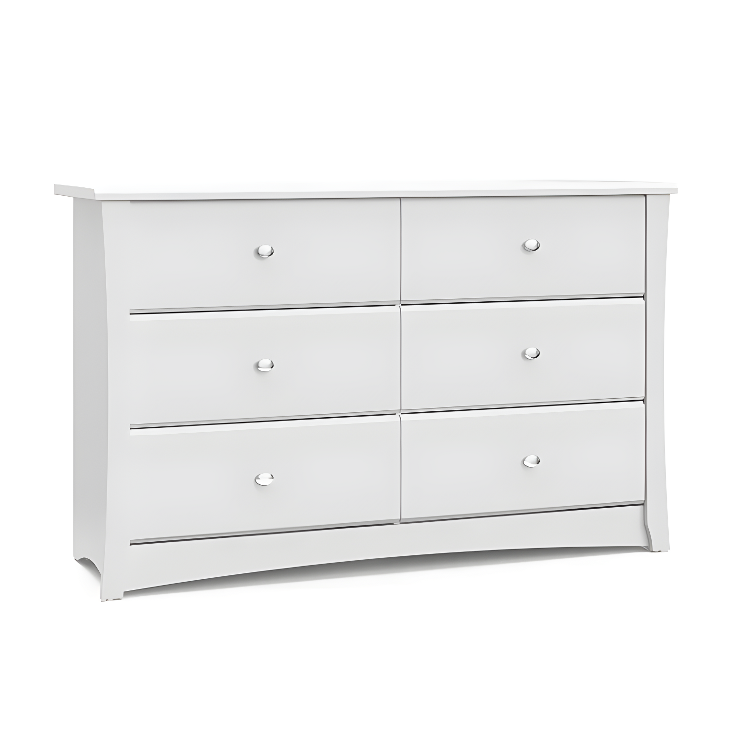 Crescent 6 Drawer Double Dresser