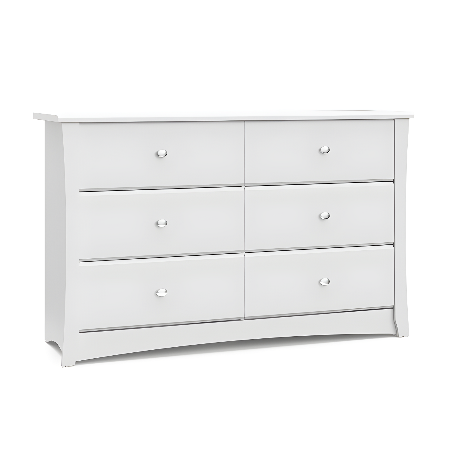 Crescent 6 Drawer Double Dresser