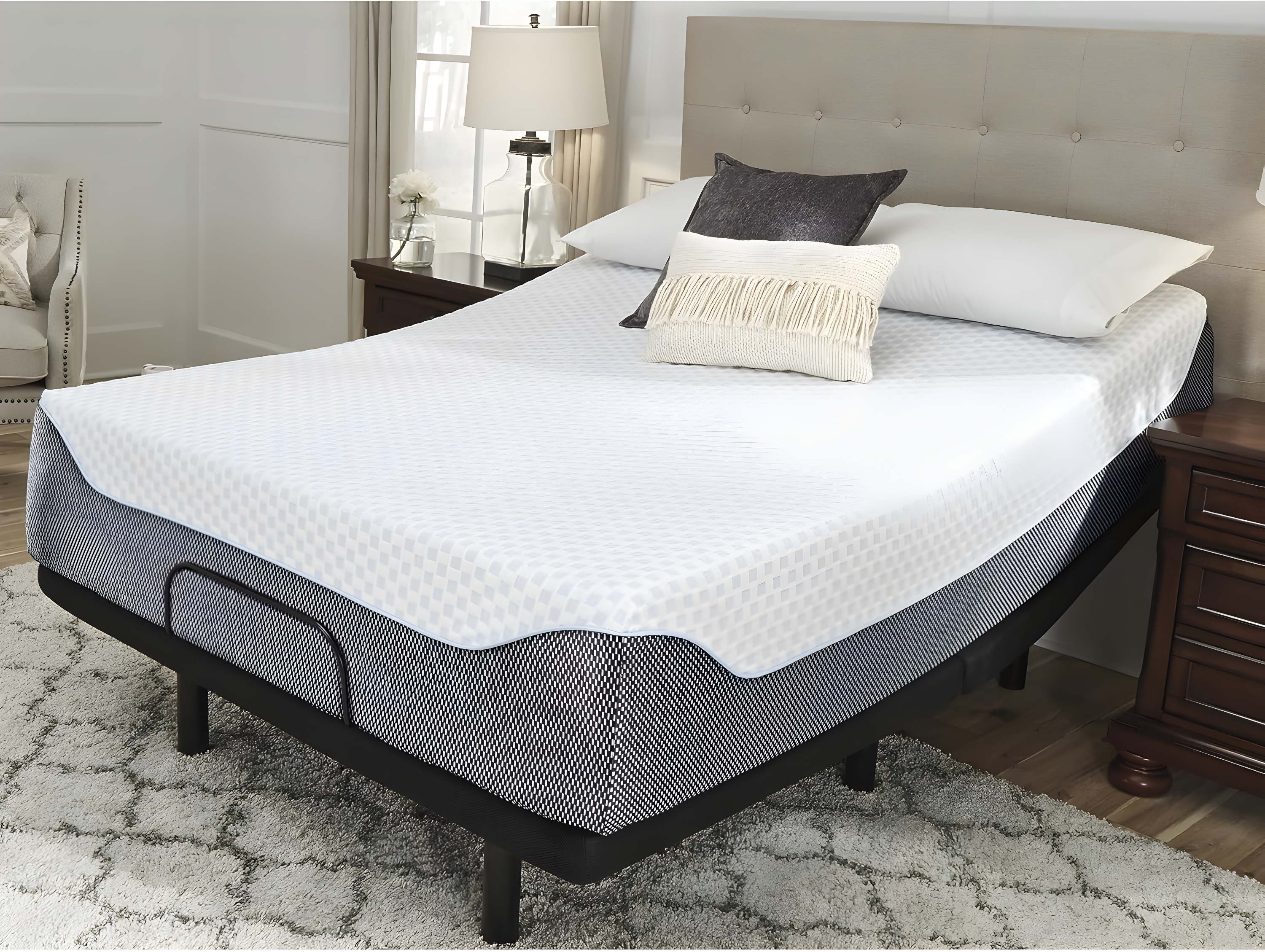 Signature Design by Ashley Signature Design by Ashley Chime Ultra Plush Charcoal Infused Memory Foam Mattress