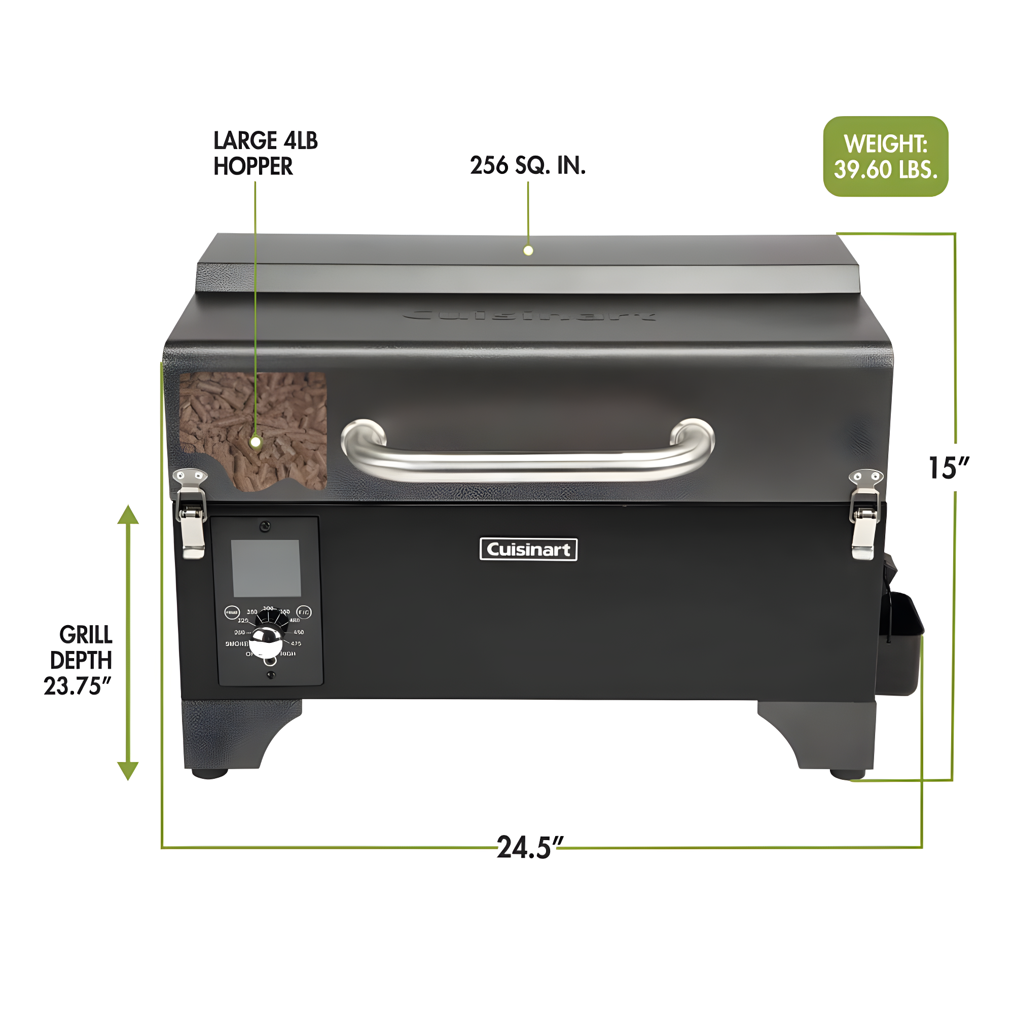 Cuisinart 24.7'' W Wood Pellet Grill