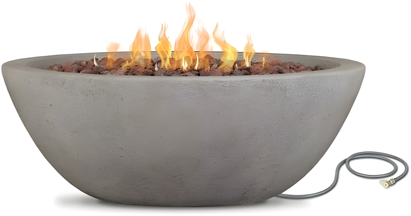 Fernanda Fire Bowl - Gray / Round