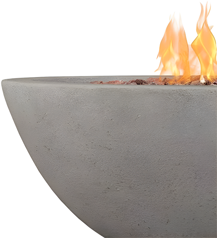 Fernanda Fire Bowl - Gray / Round