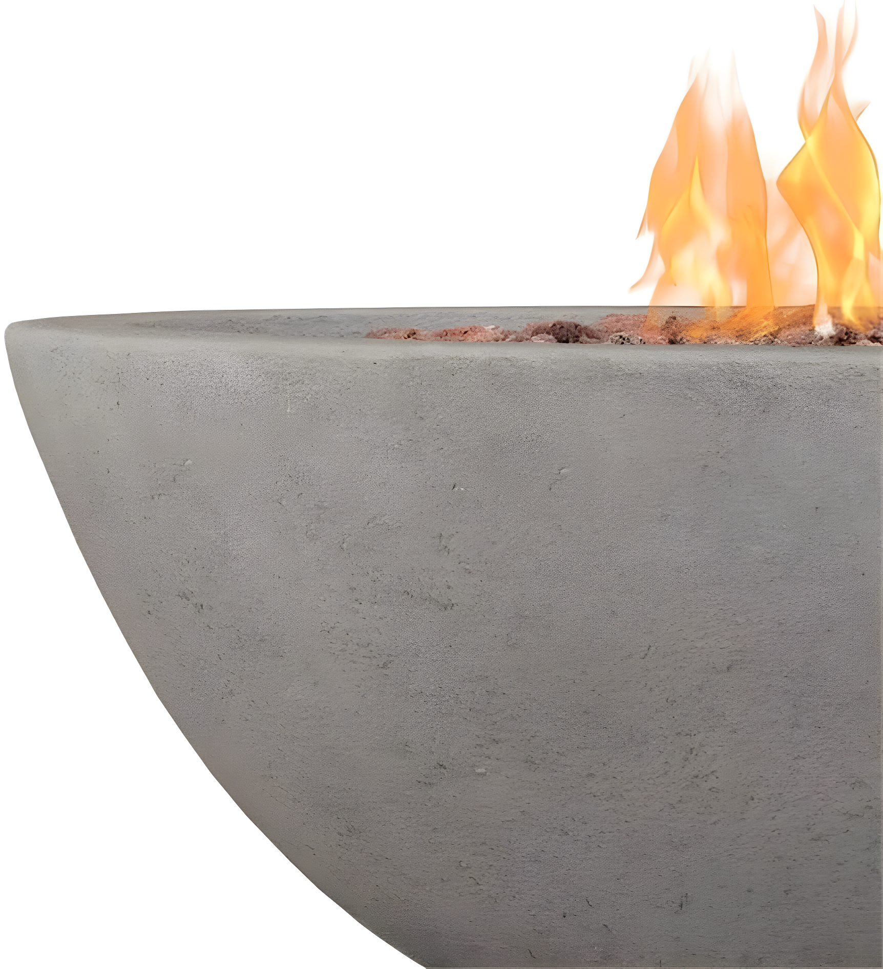 Fernanda Fire Bowl - Gray / Round