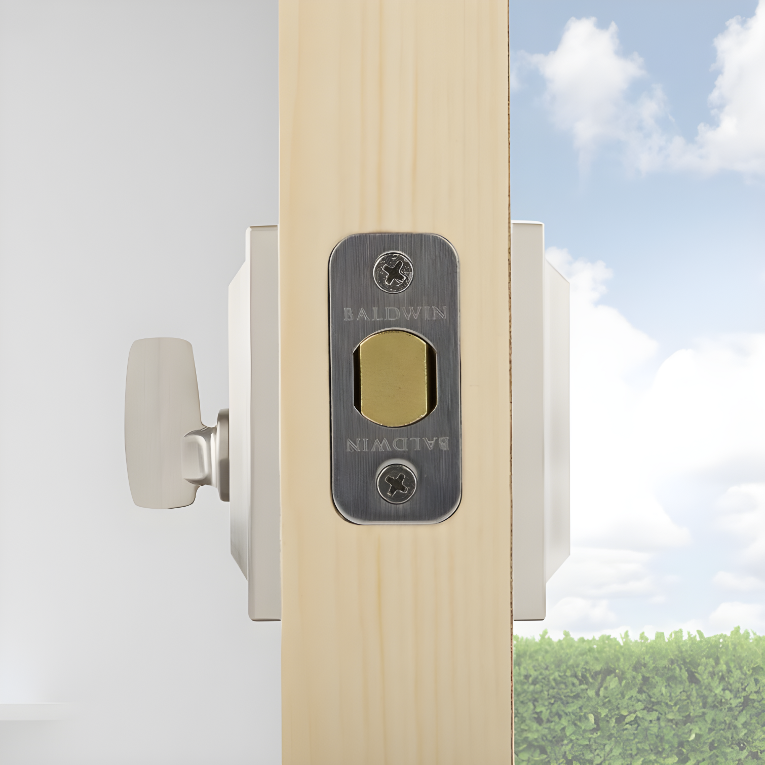 Baldwin 380SLB15SMTCPRCAL Torrey Pines 380 Rectangular Low Profile Single Cylinder Deadbolt with SmartKey