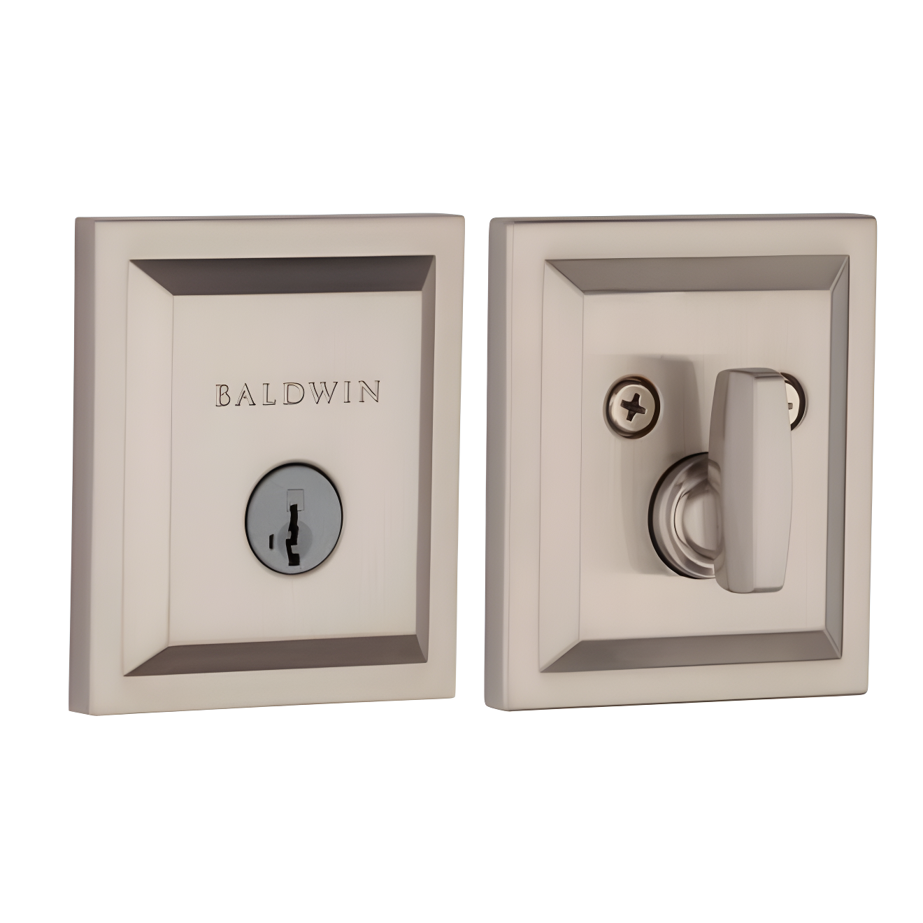 Baldwin 380SLB15SMTCPRCAL Torrey Pines 380 Rectangular Low Profile Single Cylinder Deadbolt with SmartKey