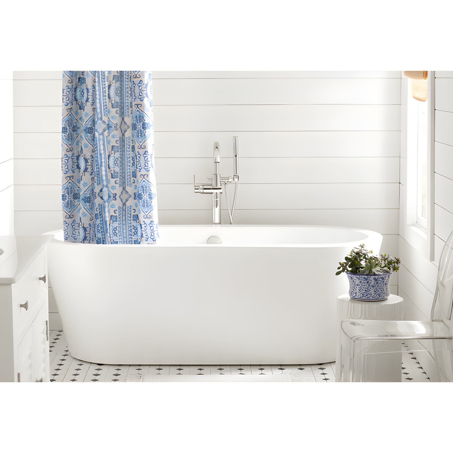 Trinsic Single Handle Floor Mounted Freestanding Tub Filler