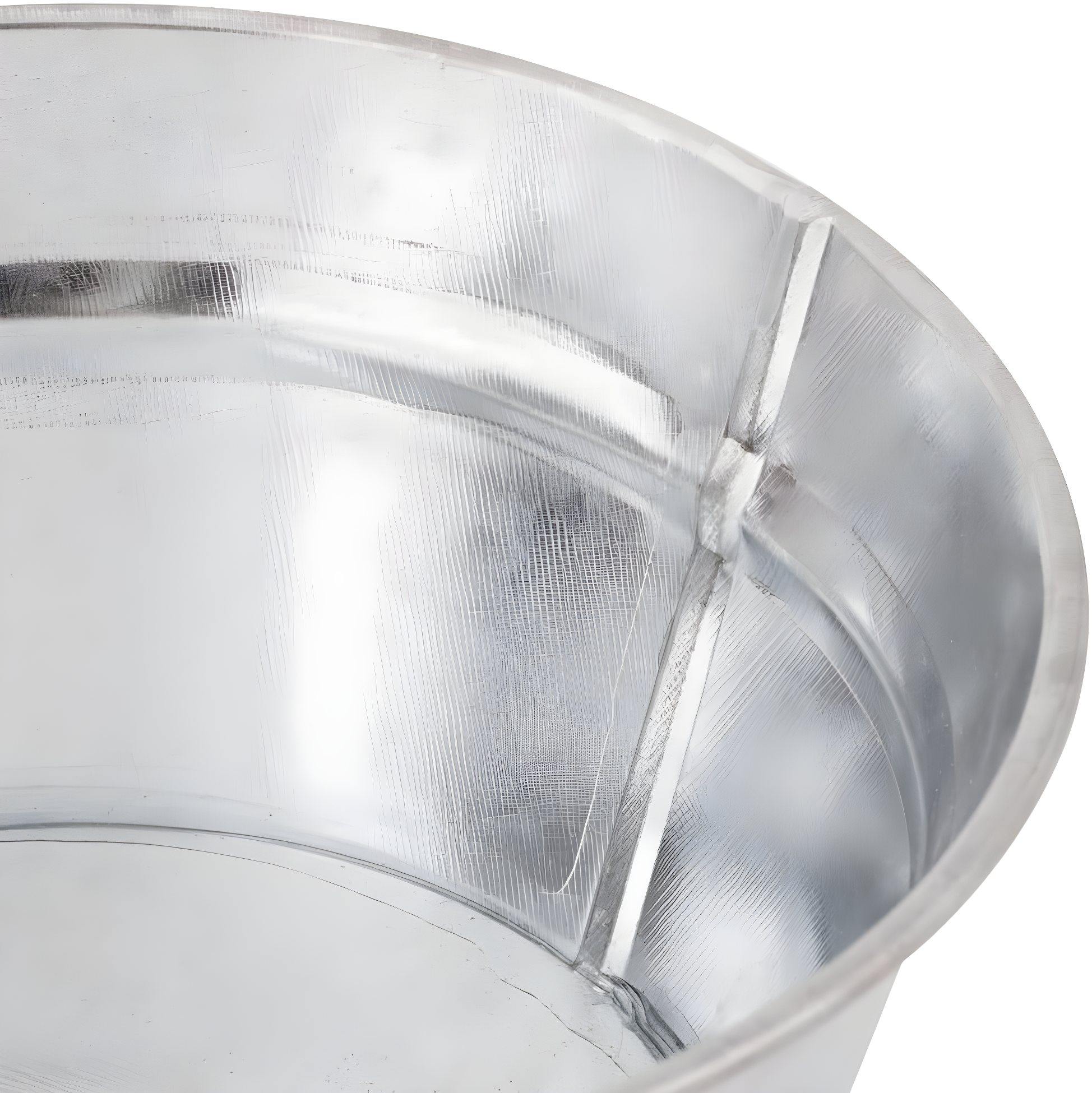 Silver Galvanized Steel Round Tub with Handles
