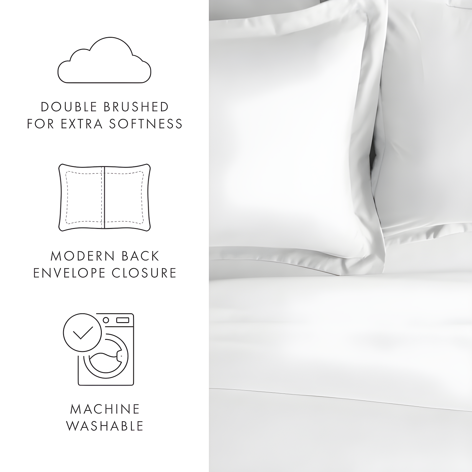 Becky Cameron Pillow Shams 2-Pack Microfiber Ultra Soft Bedding (Set of 2)