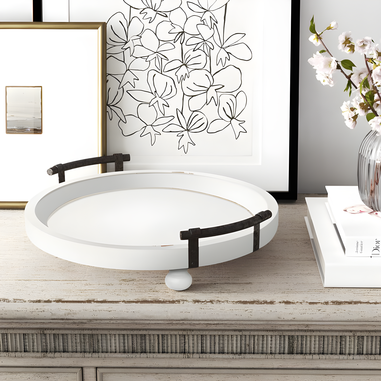 Kelly Clarkson Home Lucia Wood Tray