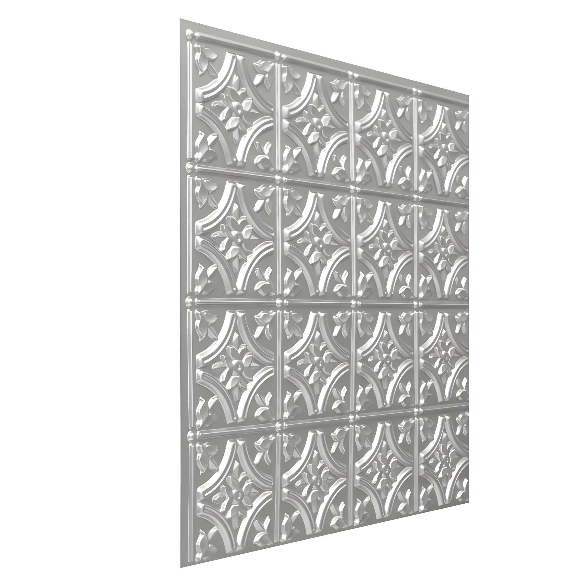 FromPlainToBeautifulInHours Gothic Reims 2 Ft. X 2 Ft. Drop-In Or Glue-Up PVC Ceiling Tile (Set of 10)