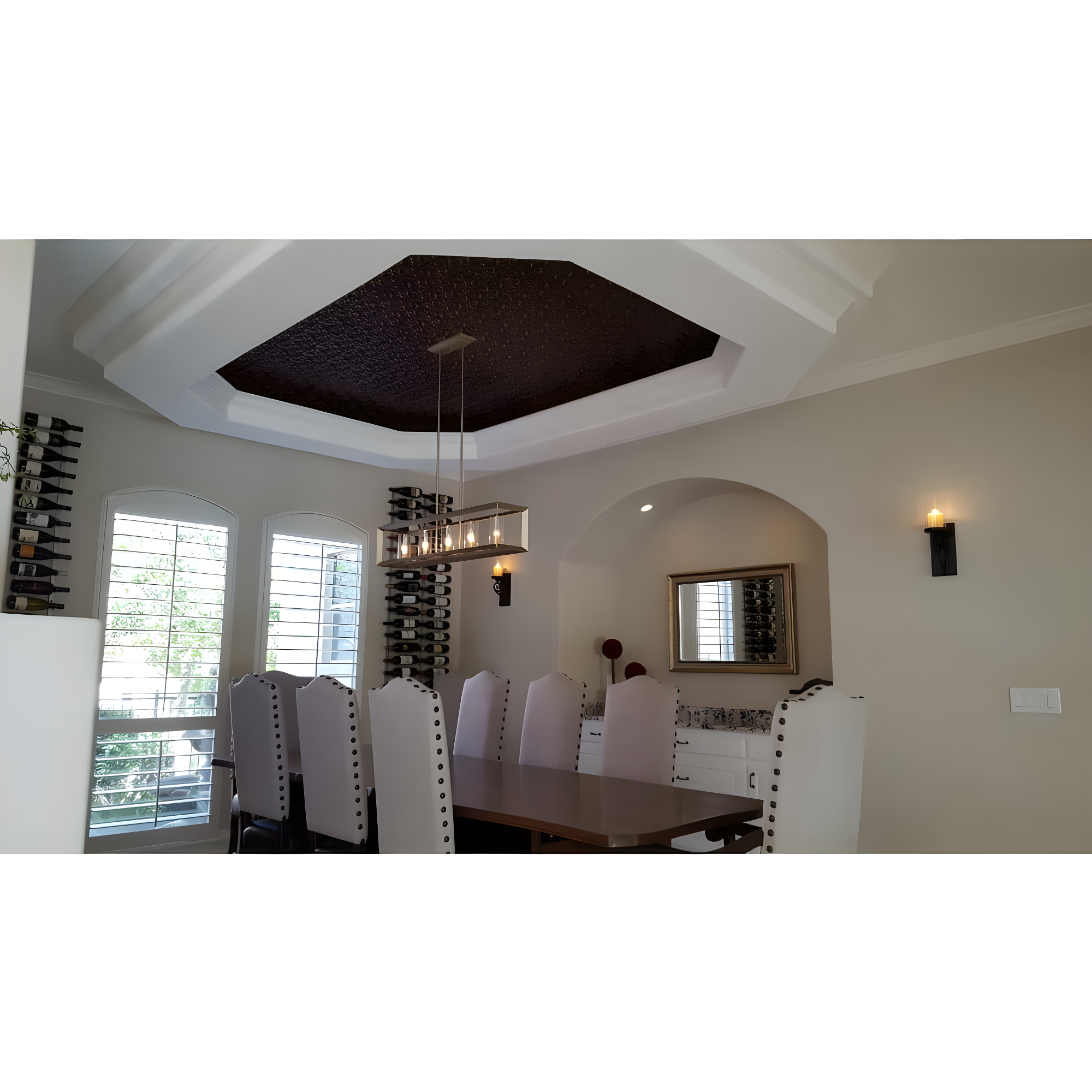 FromPlainToBeautifulInHours Gothic Reims 2 Ft. X 2 Ft. Drop-In Or Glue-Up PVC Ceiling Tile (Set of 10)