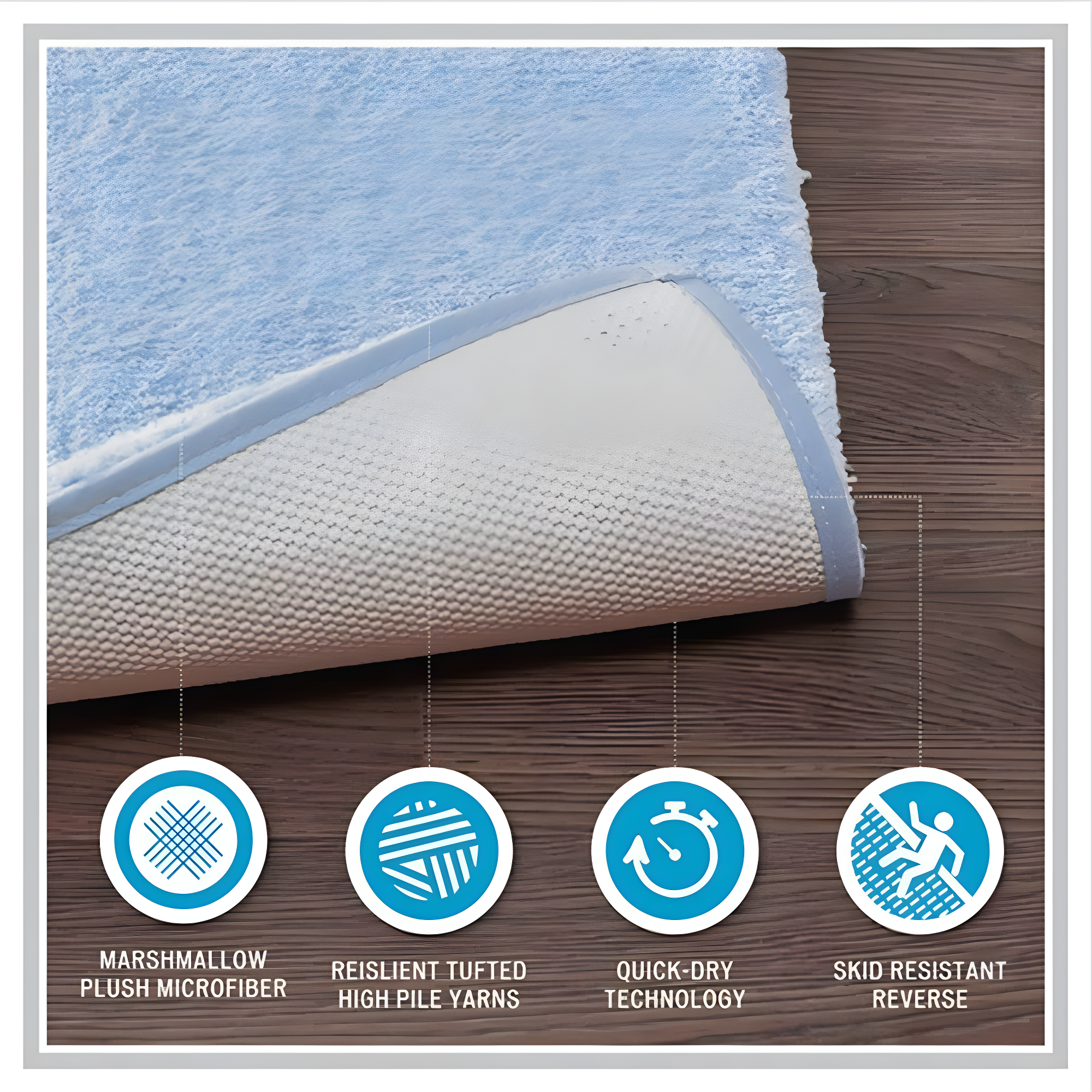 Madison Park Signature Marshmallow Contour Mat