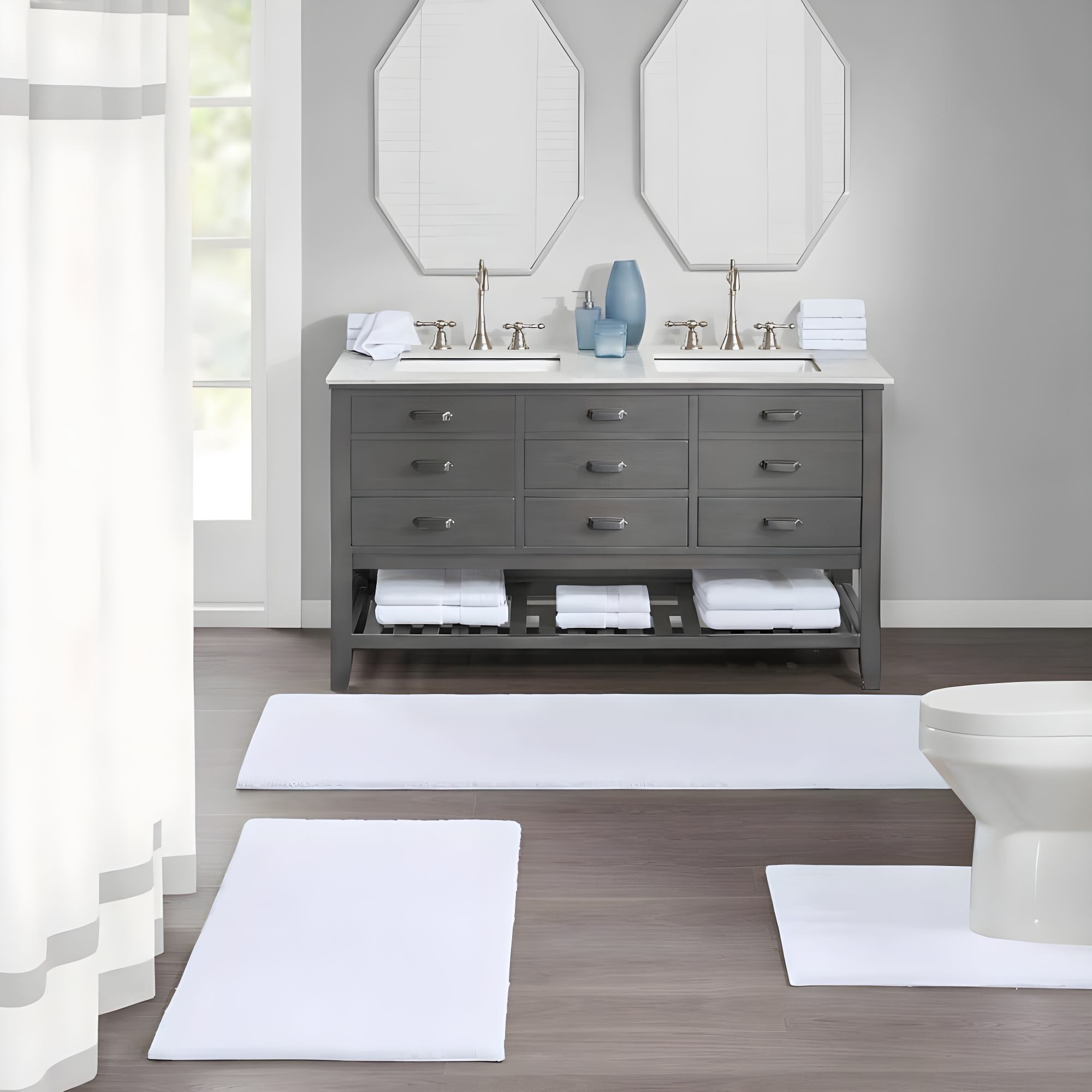 Madison Park Signature Marshmallow Contour Mat