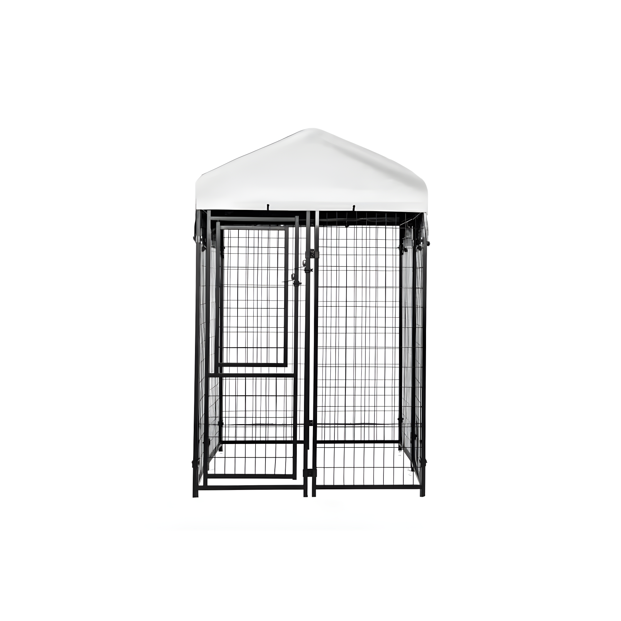 Kennels Direct Metal Kennel Kit with Cover