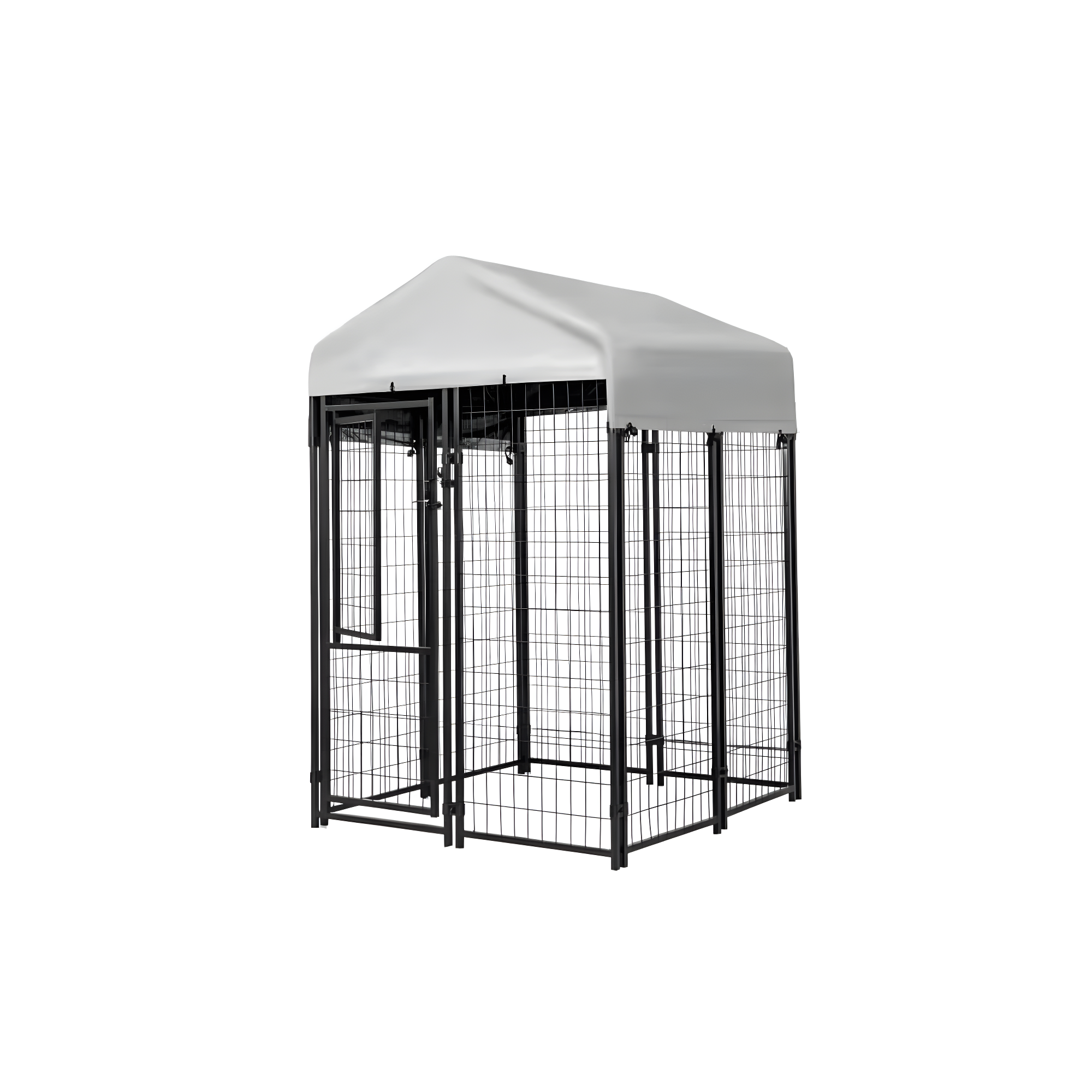 Kennels Direct Metal Kennel Kit with Cover