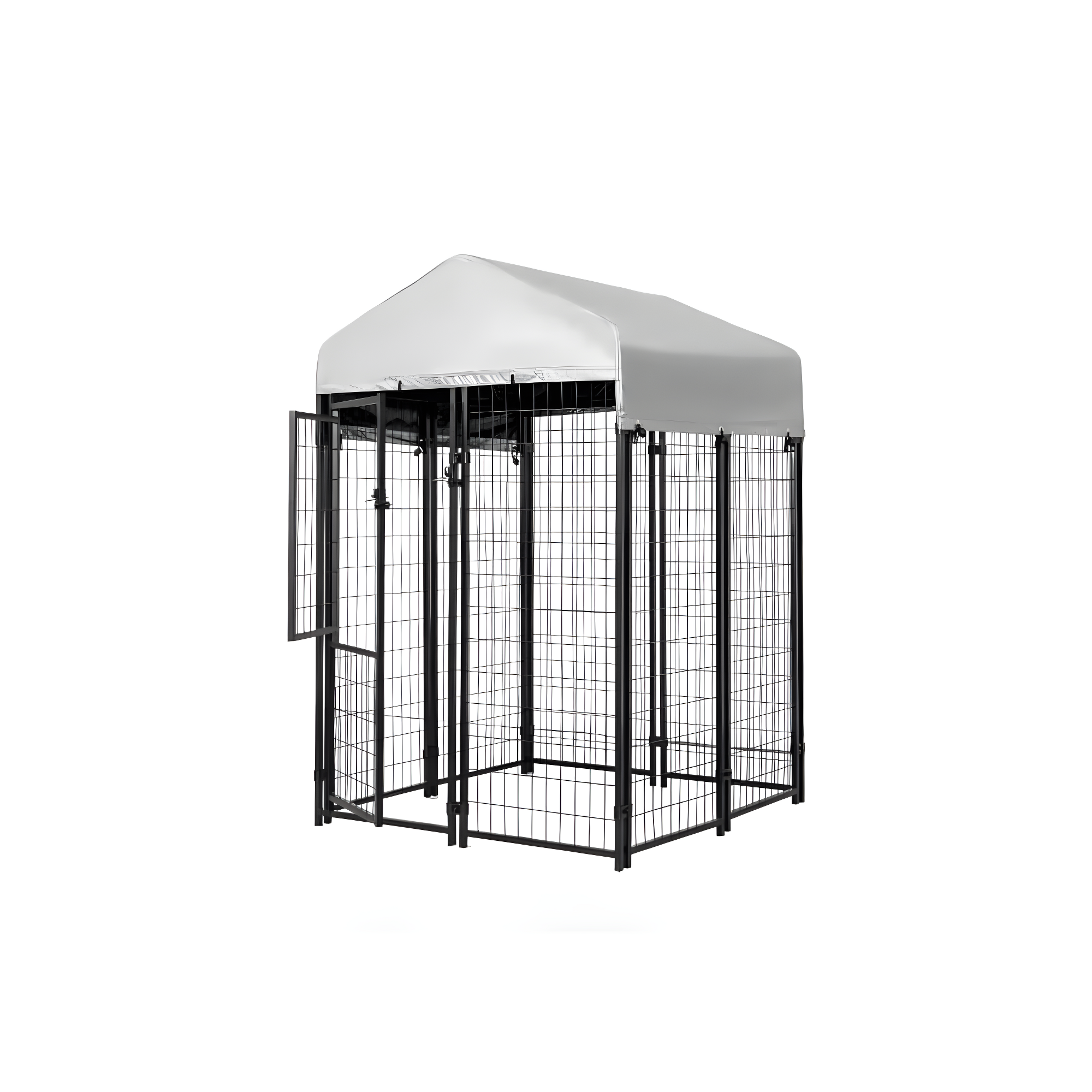 Kennels Direct Metal Kennel Kit with Cover