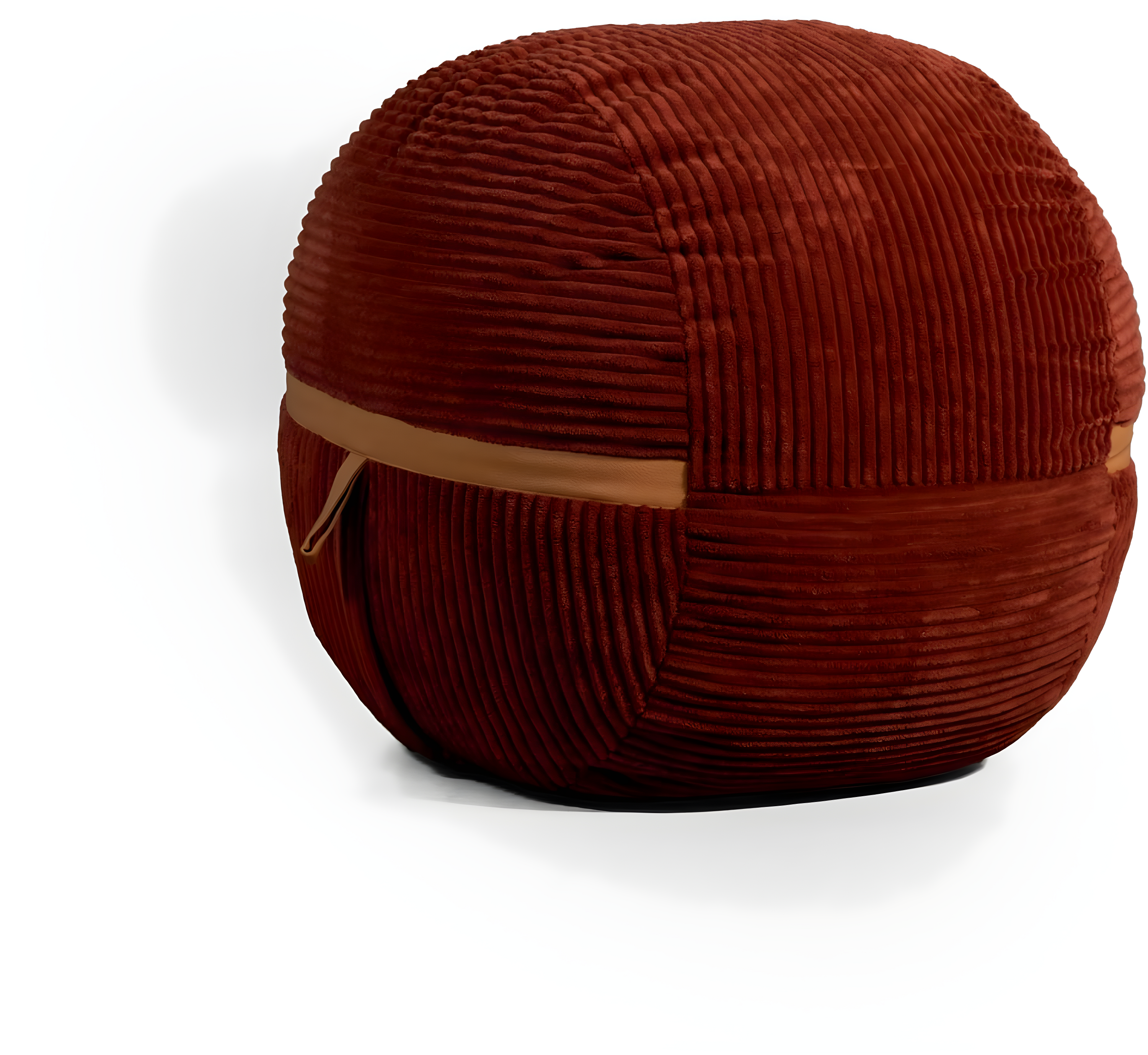 Big Joe Foam Filled Bean Bag Chair with Removable Cover, Corded Plush, Vegan Leather Accents, Medium to XXL Size
