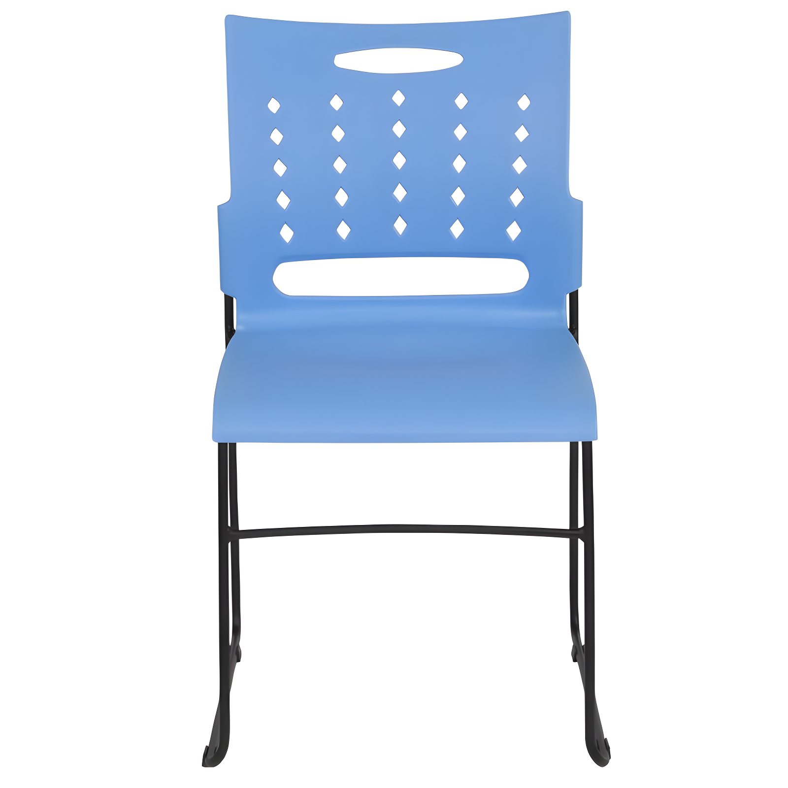 Flash Furniture 881 lb. Capacity Sled Base Stack Chair with Carry Handle and Air-Vent Back